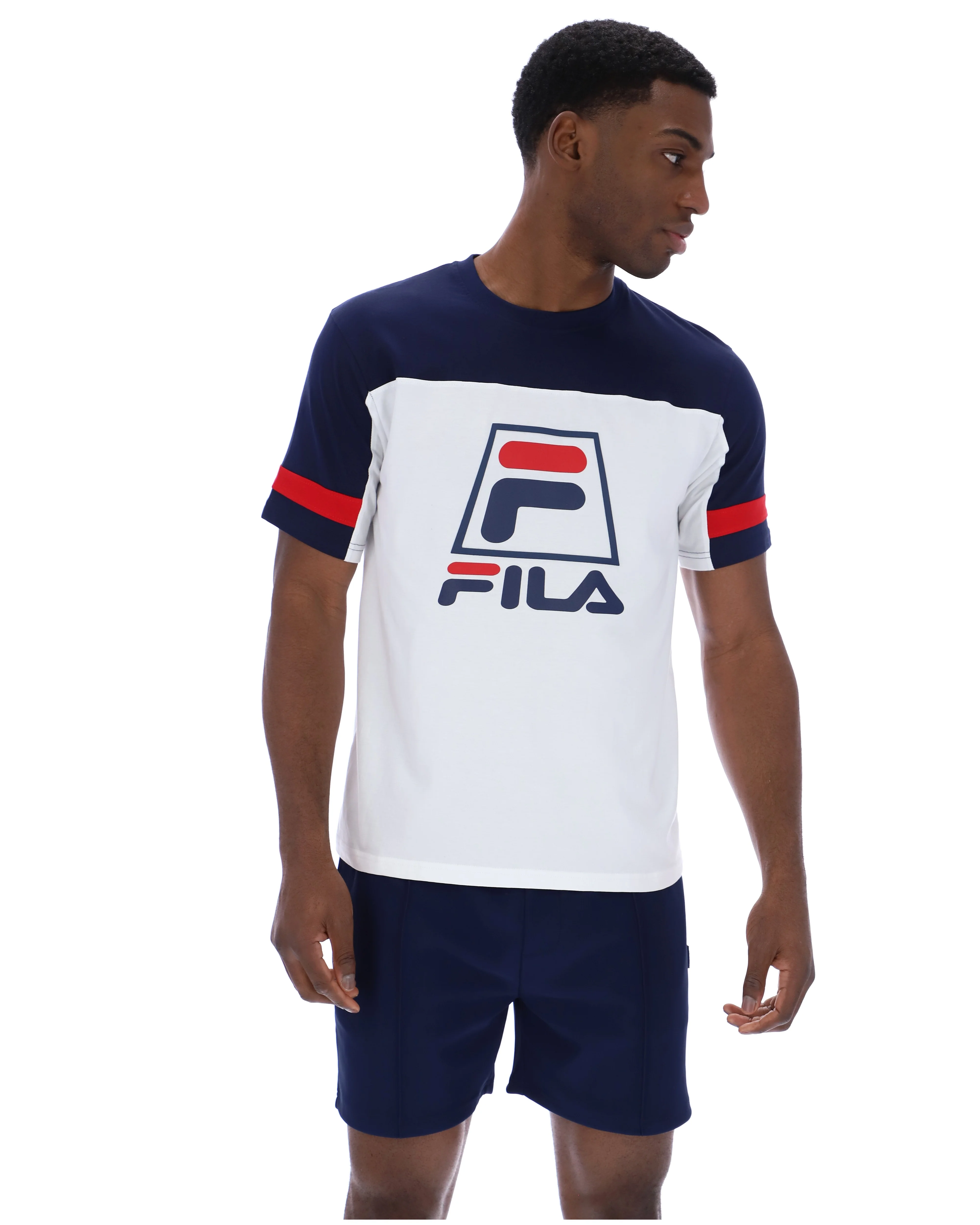 White Damon Cut and Sew Tee - Image 6
