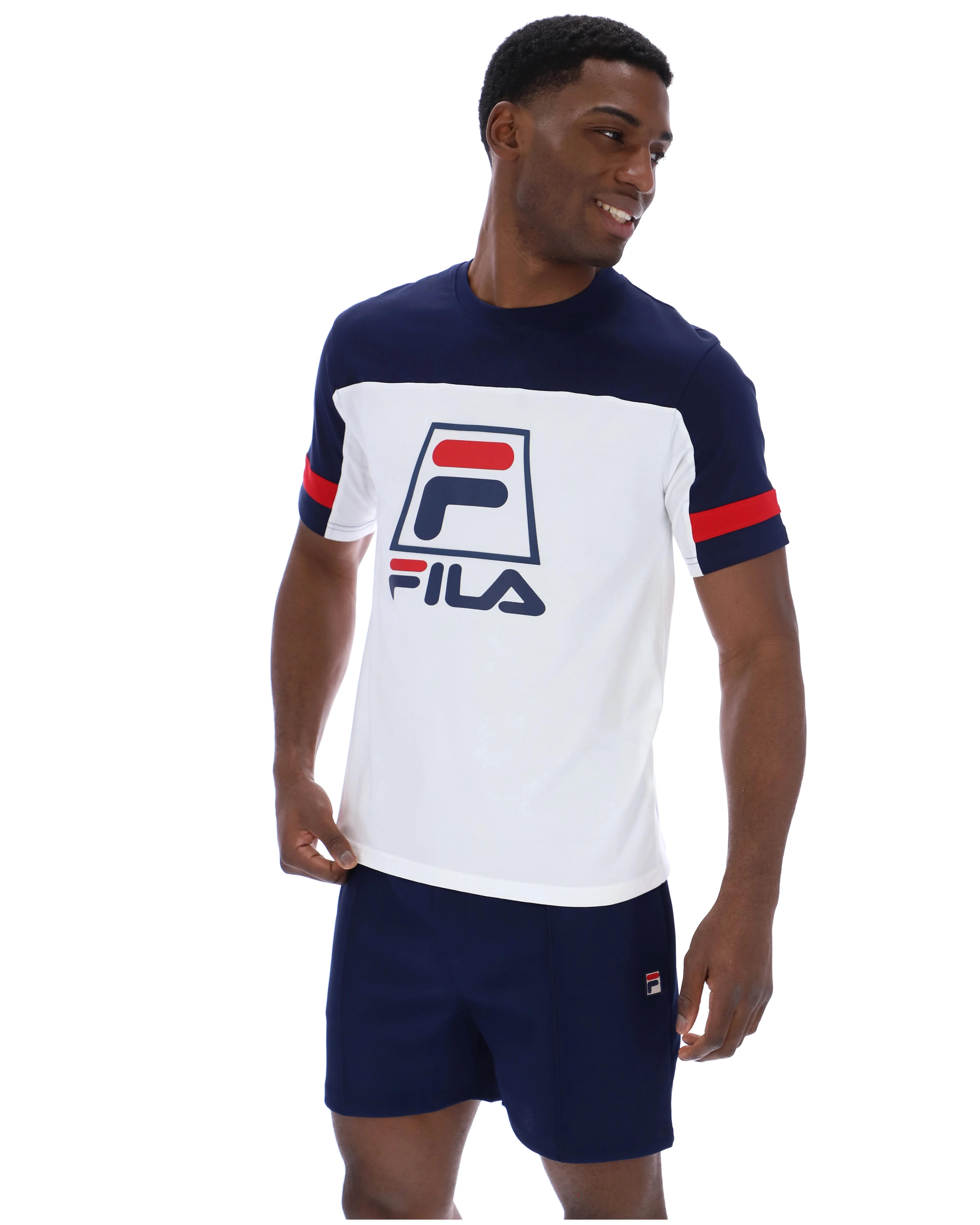 White Damon Cut and Sew Tee - Image 7