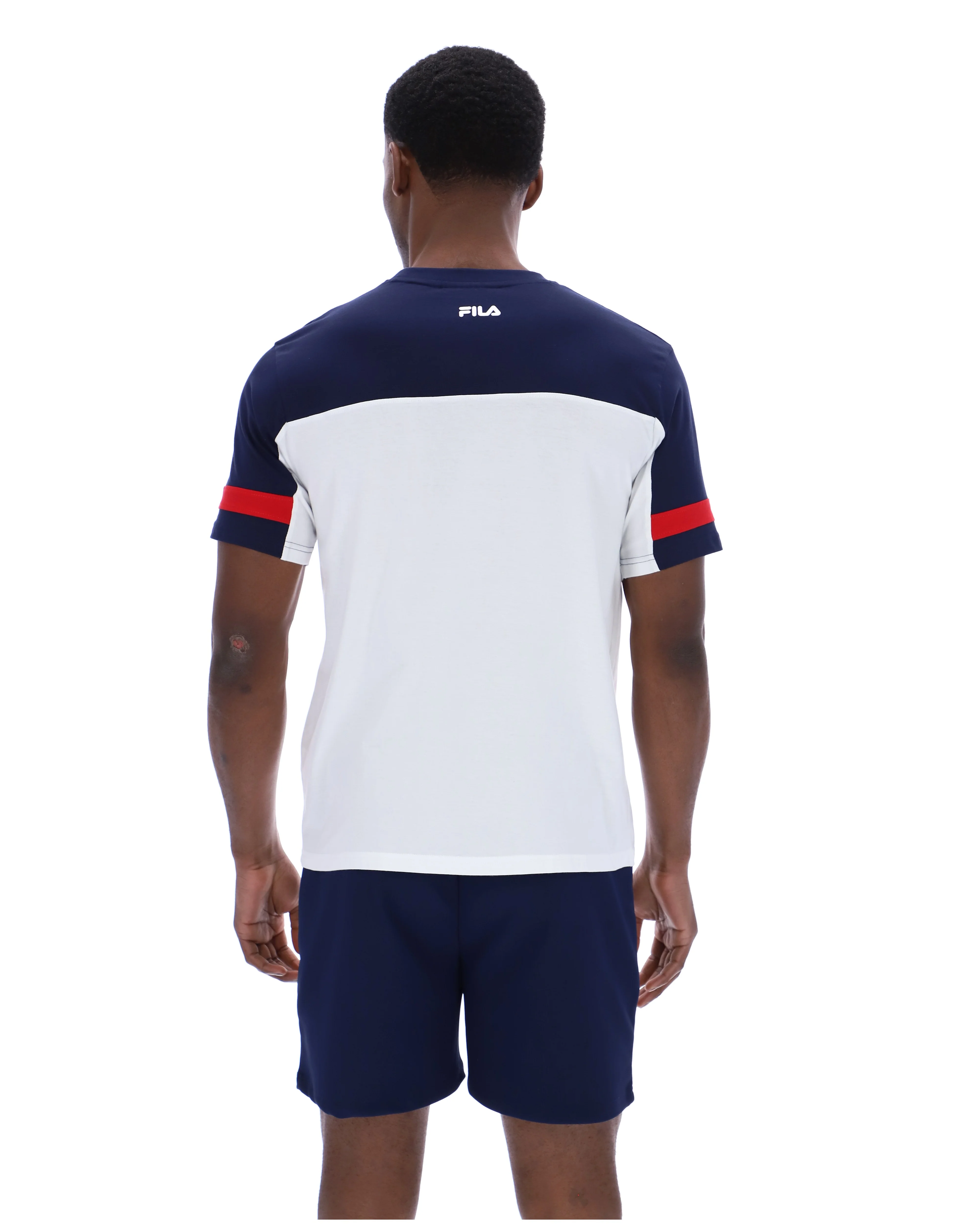 White Damon Cut and Sew Tee - Image 8