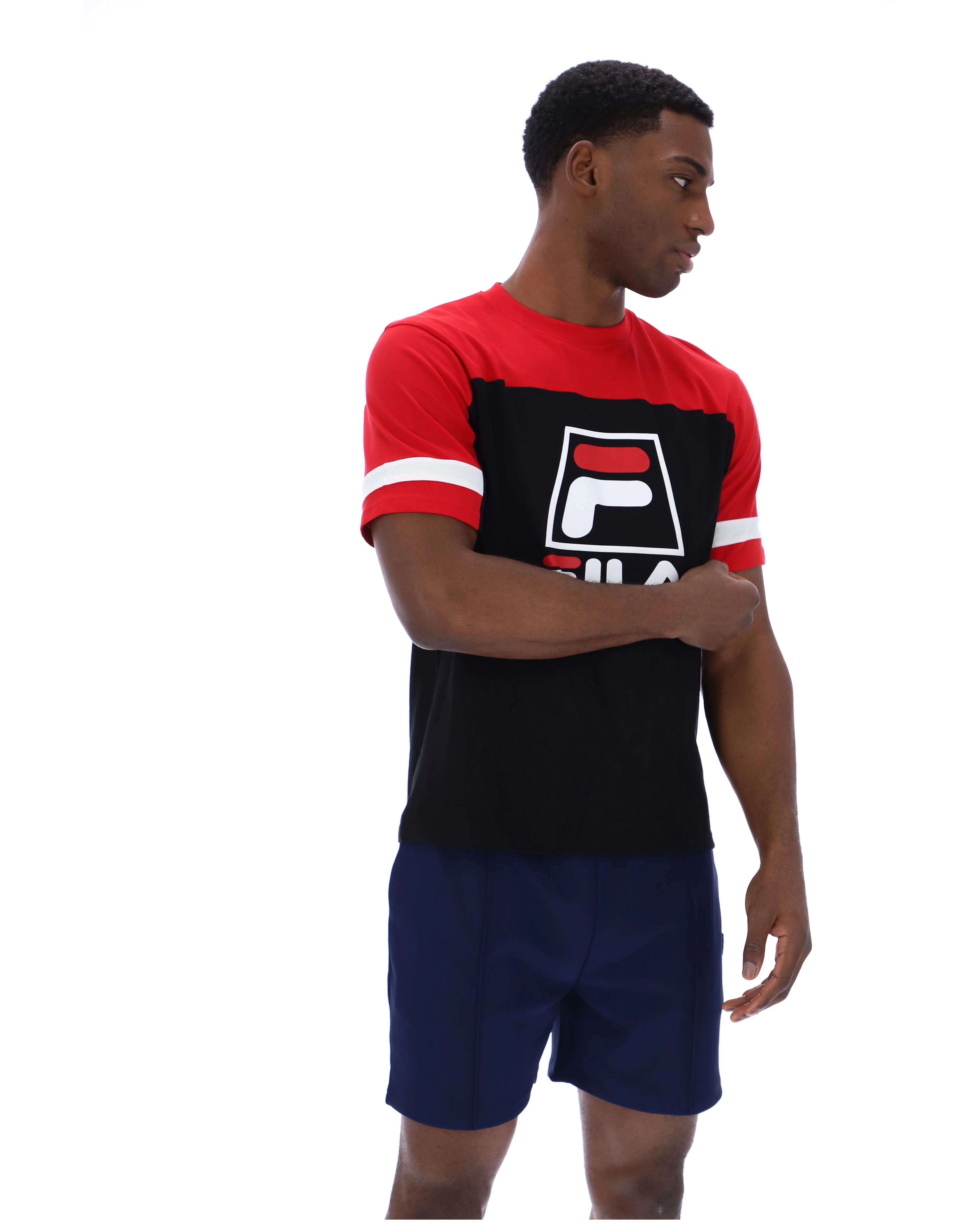 Black Damon Cut and Sew Tee - Image 3