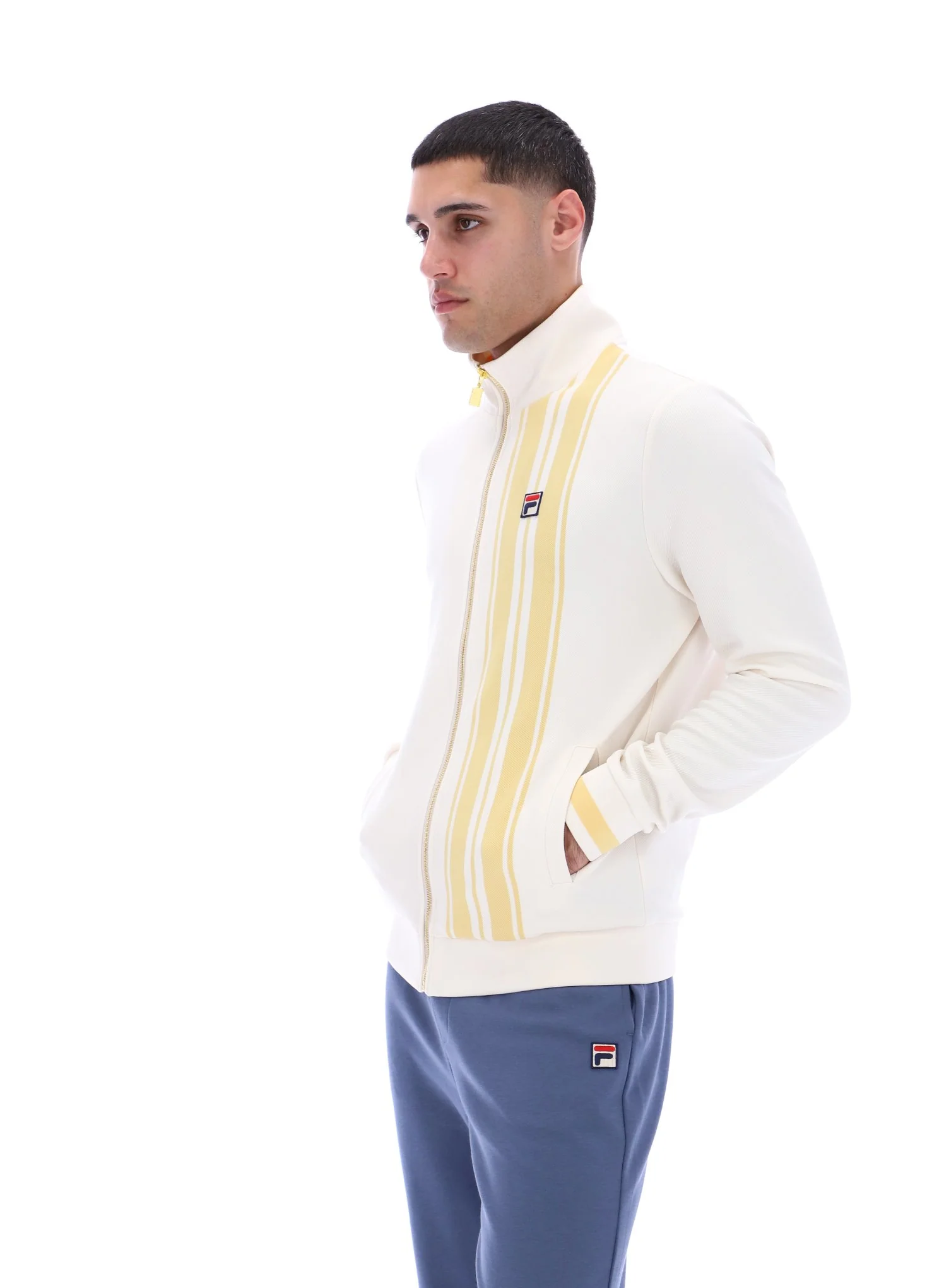 Gardenia Dante Printed Stripe Track Top - Image 3