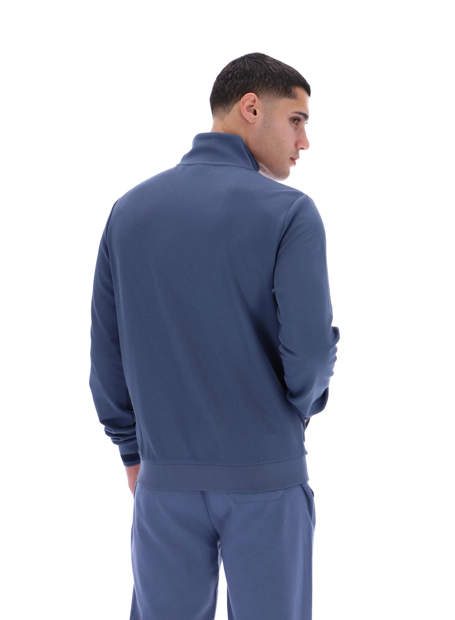 Vintage Indigo Dante Printed Stripe Track Top - Image 7