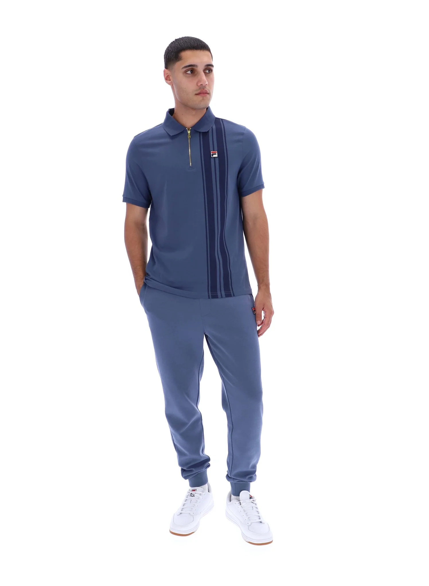 Vintage Indigo Dario Zipped Polo - Image 3