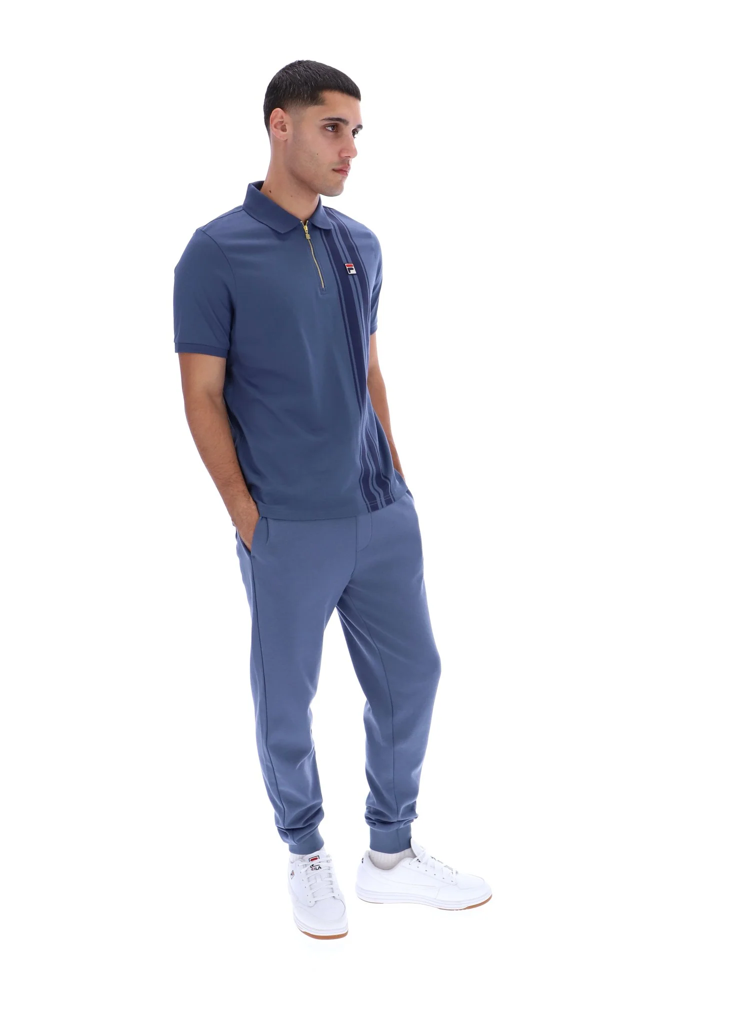 Vintage Indigo Dario Zipped Polo - Image 4