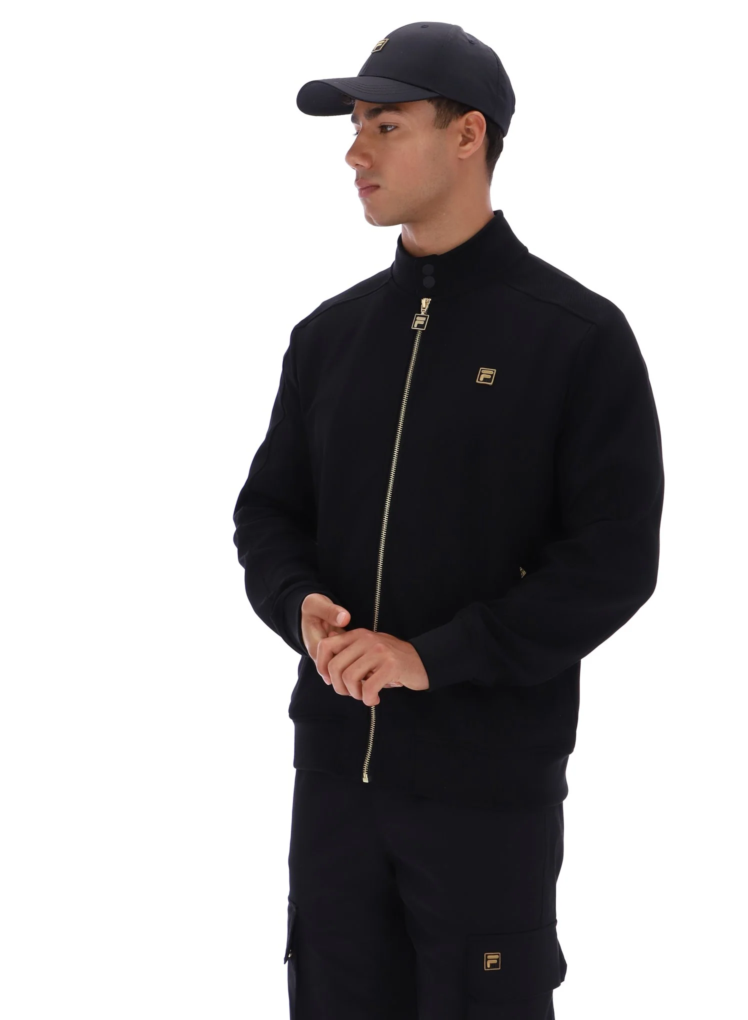 Black Davey Full Zip Track Top - Image 2