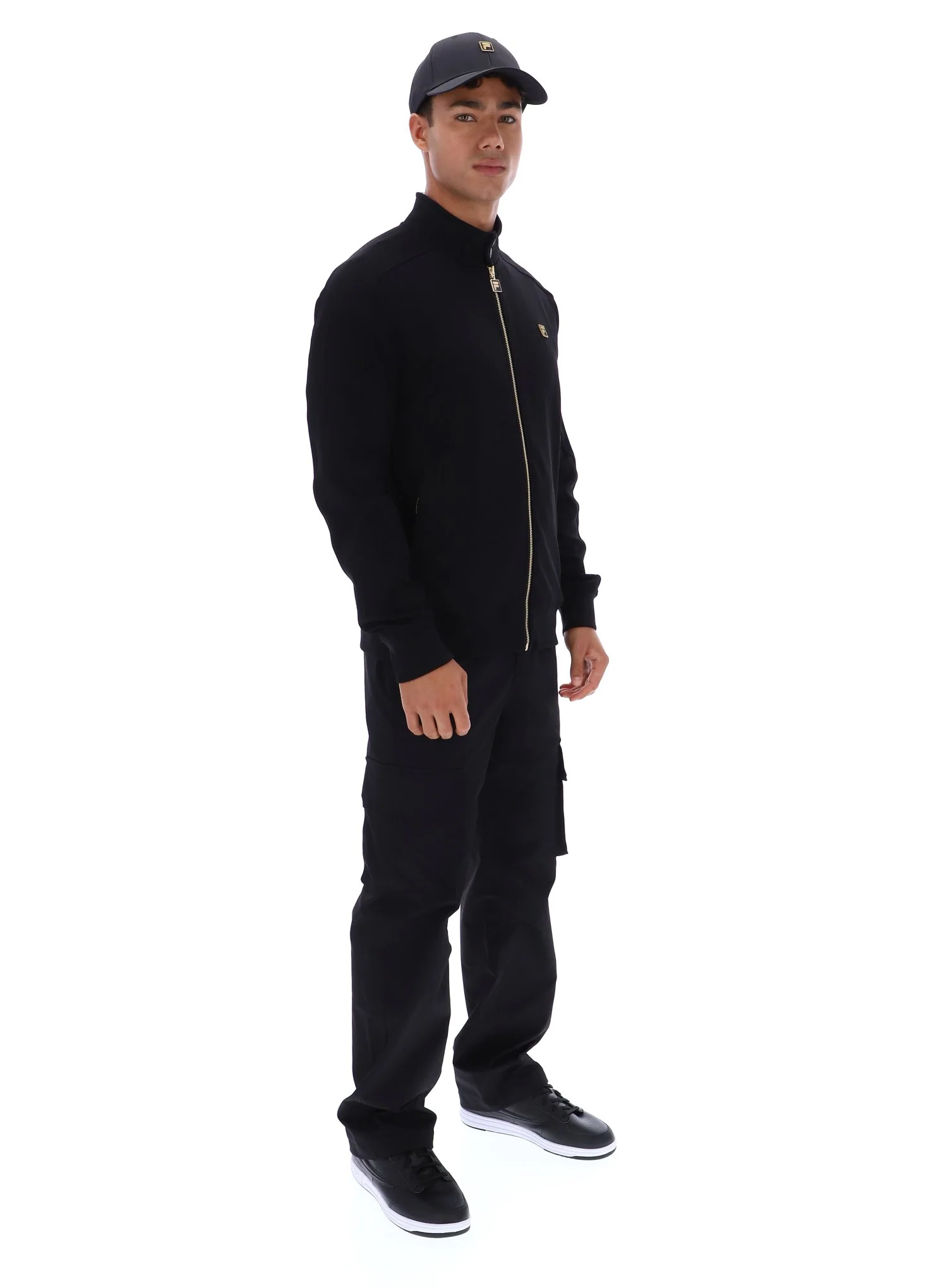 Black Davey Full Zip Track Top - Image 3
