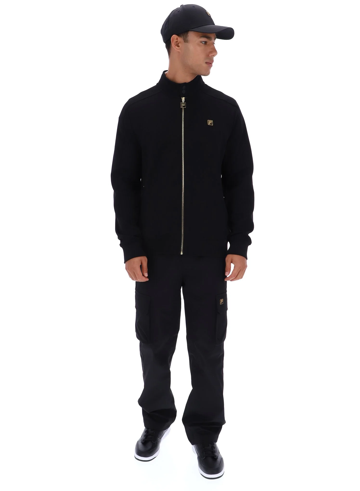 Black Davey Full Zip Track Top - Image 4