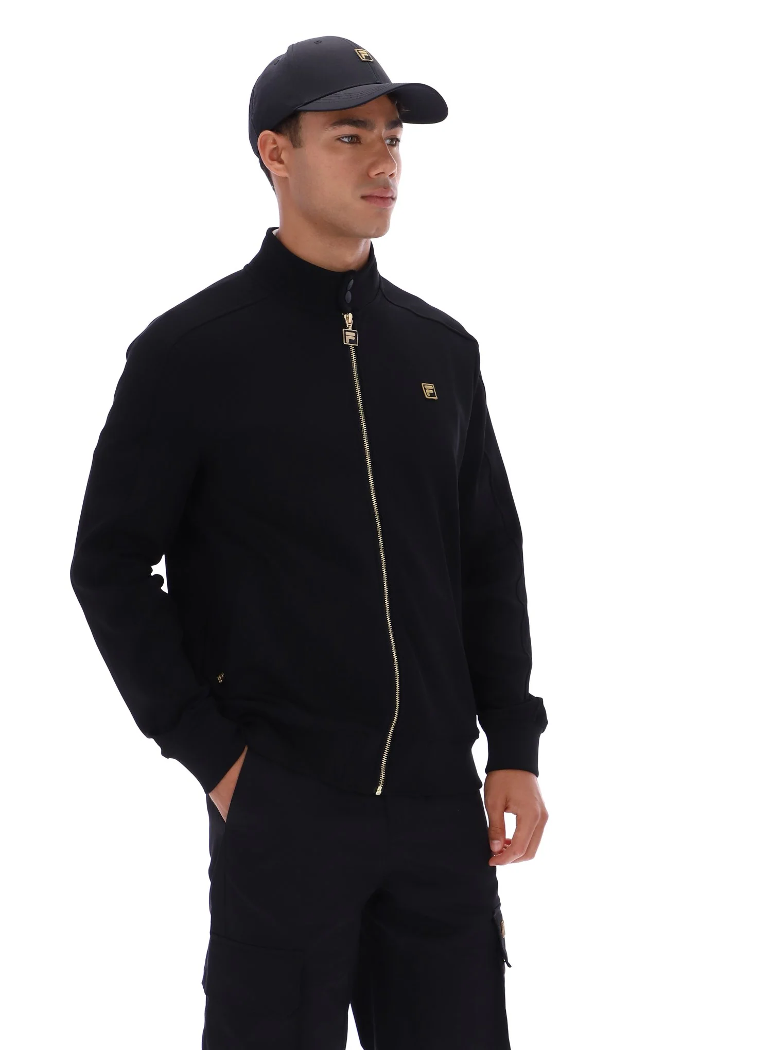 Black Davey Full Zip Track Top - Image 5