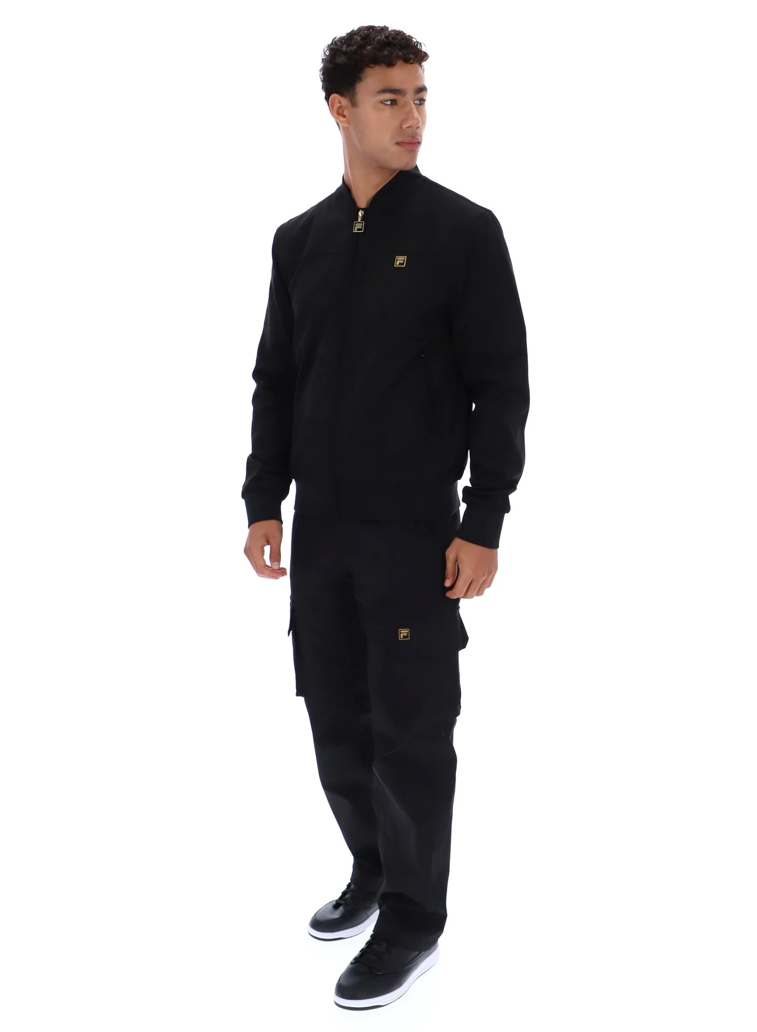 Black Dean Full Zip Faux Suede Jacket - Image 4