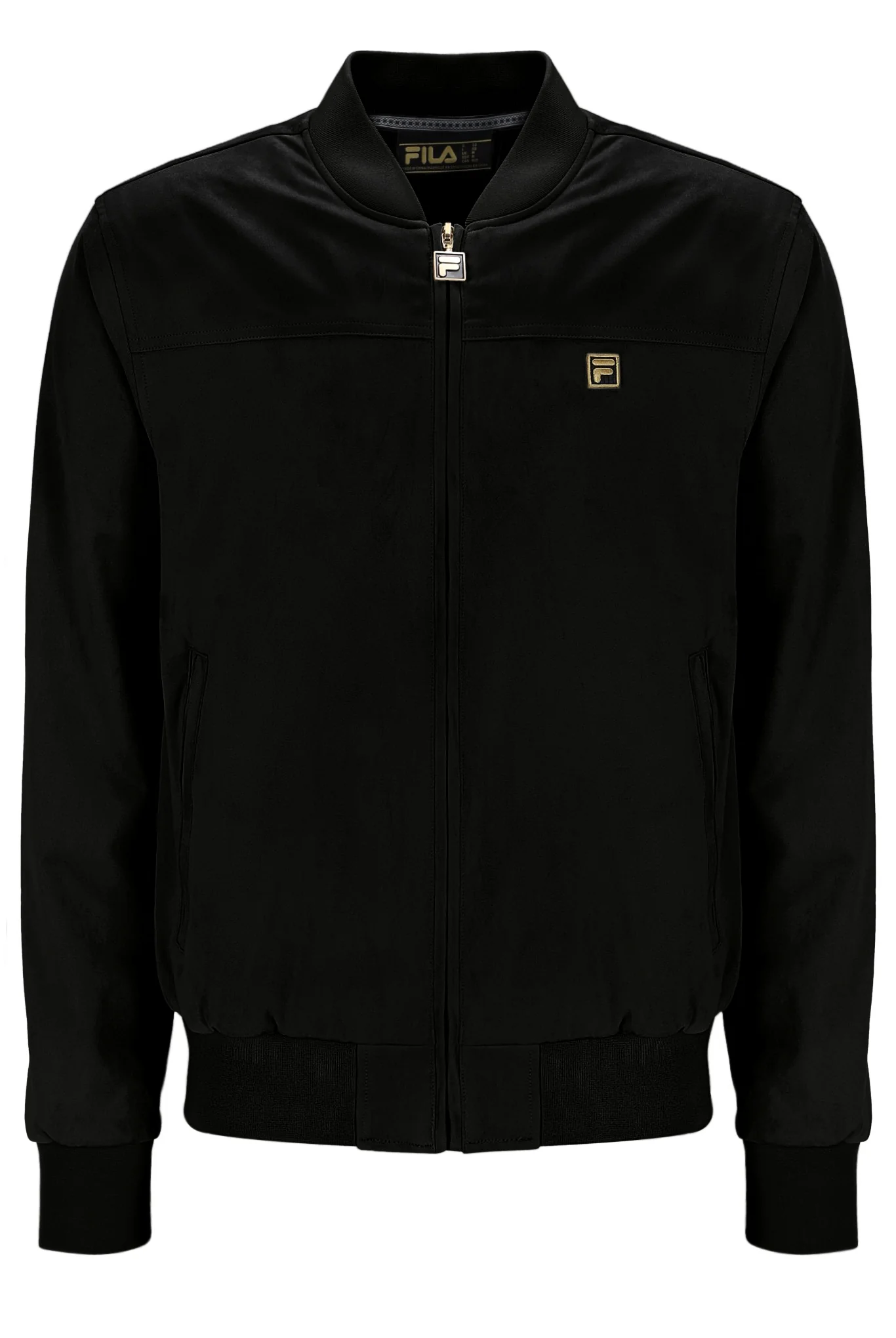 Black Dean Full Zip Faux Suede Jacket - Image 8