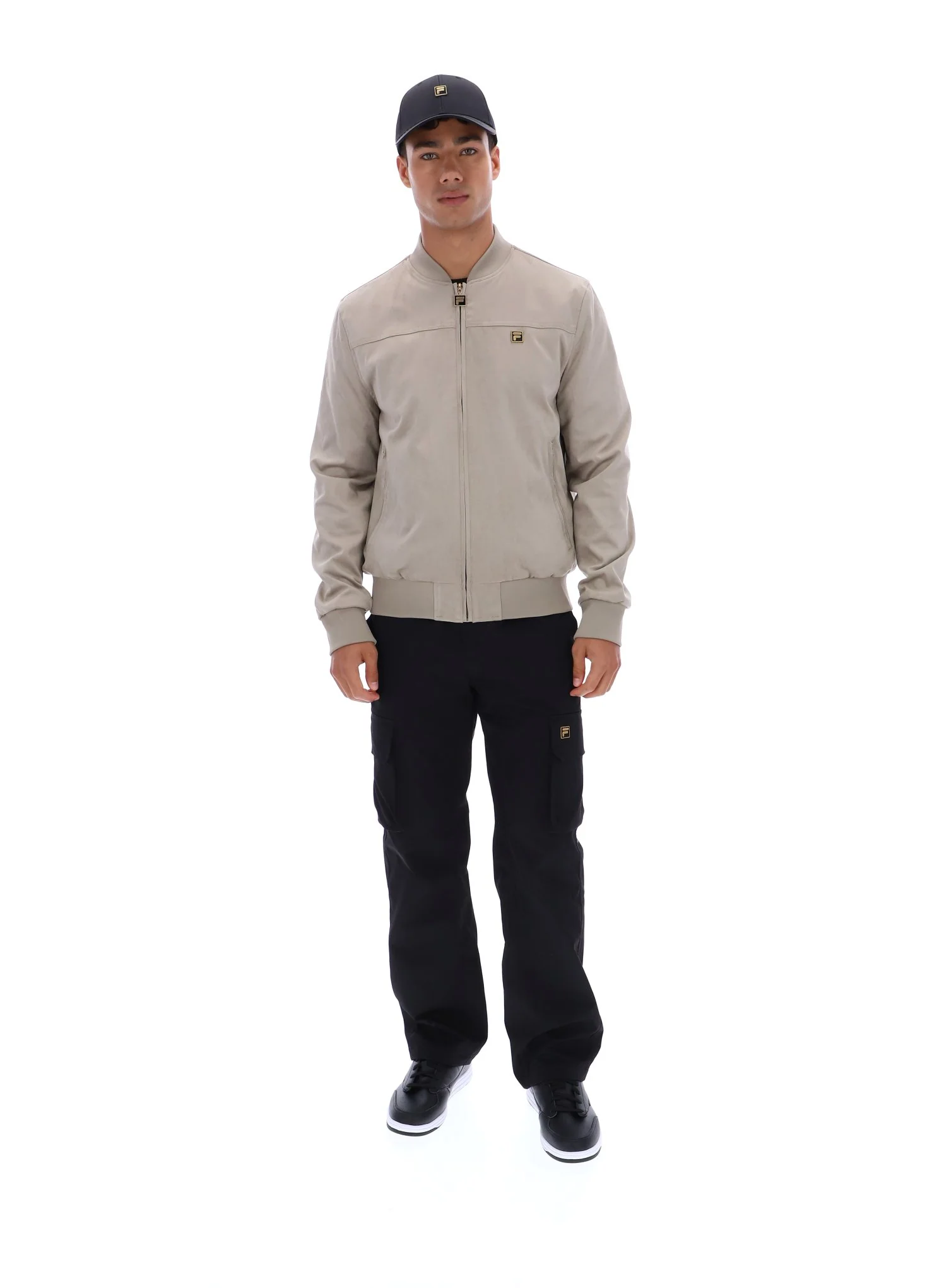 Vintage Khaki Dean Full Zip Faux Suede Jacket - Image 4