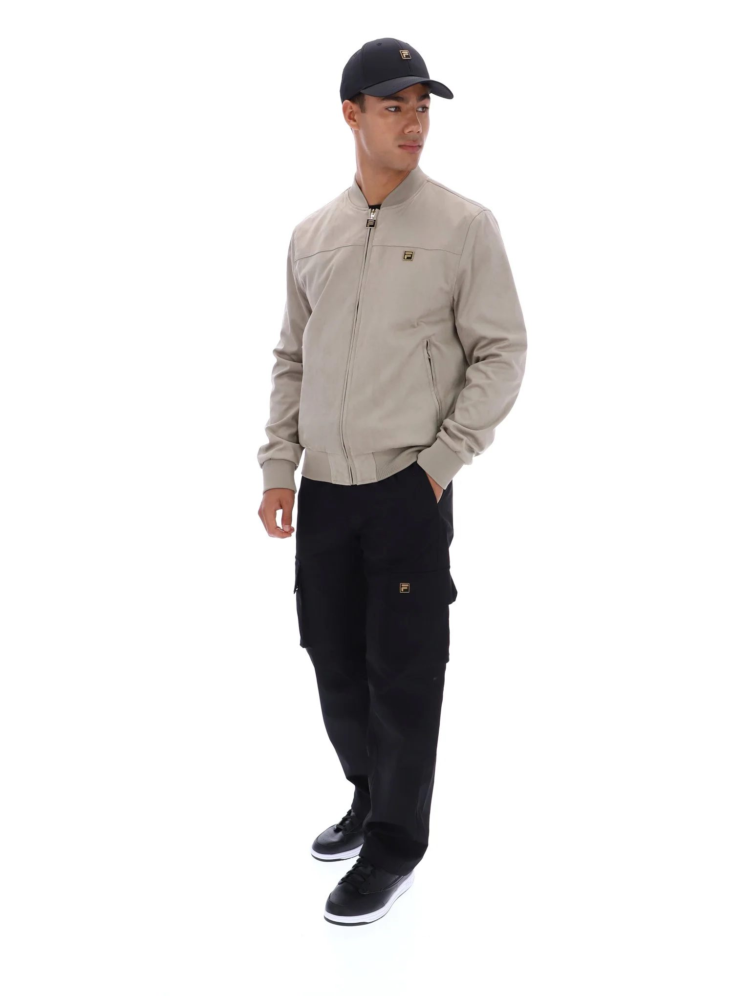 Vintage Khaki Dean Full Zip Faux Suede Jacket - Image 5