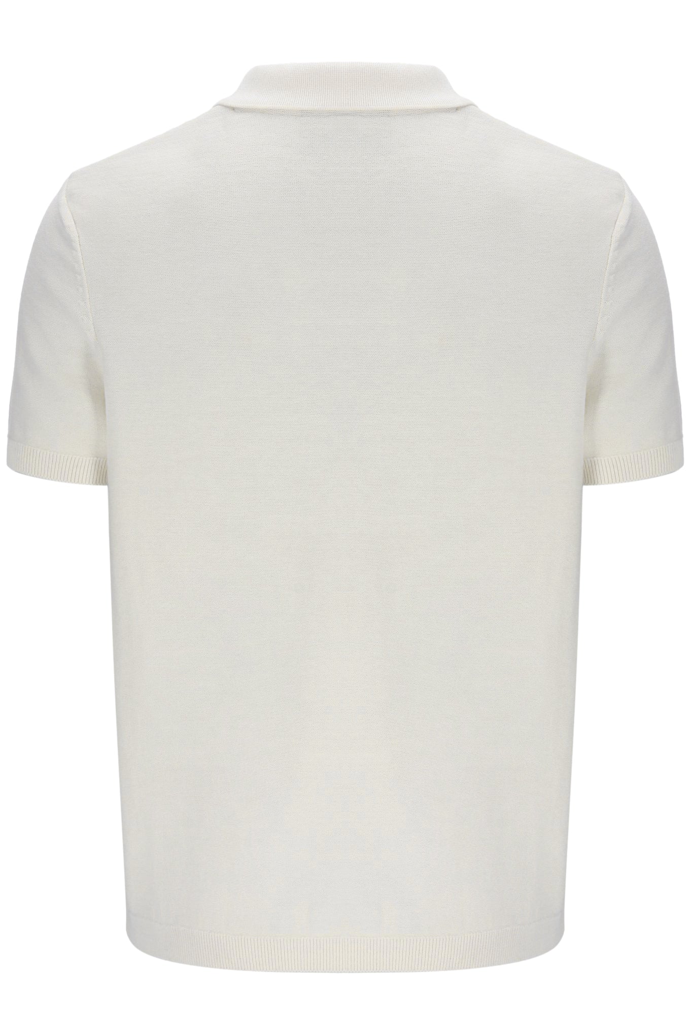 Coconut Milk Denny Diamond Knit Open Collar Polo - Image 9