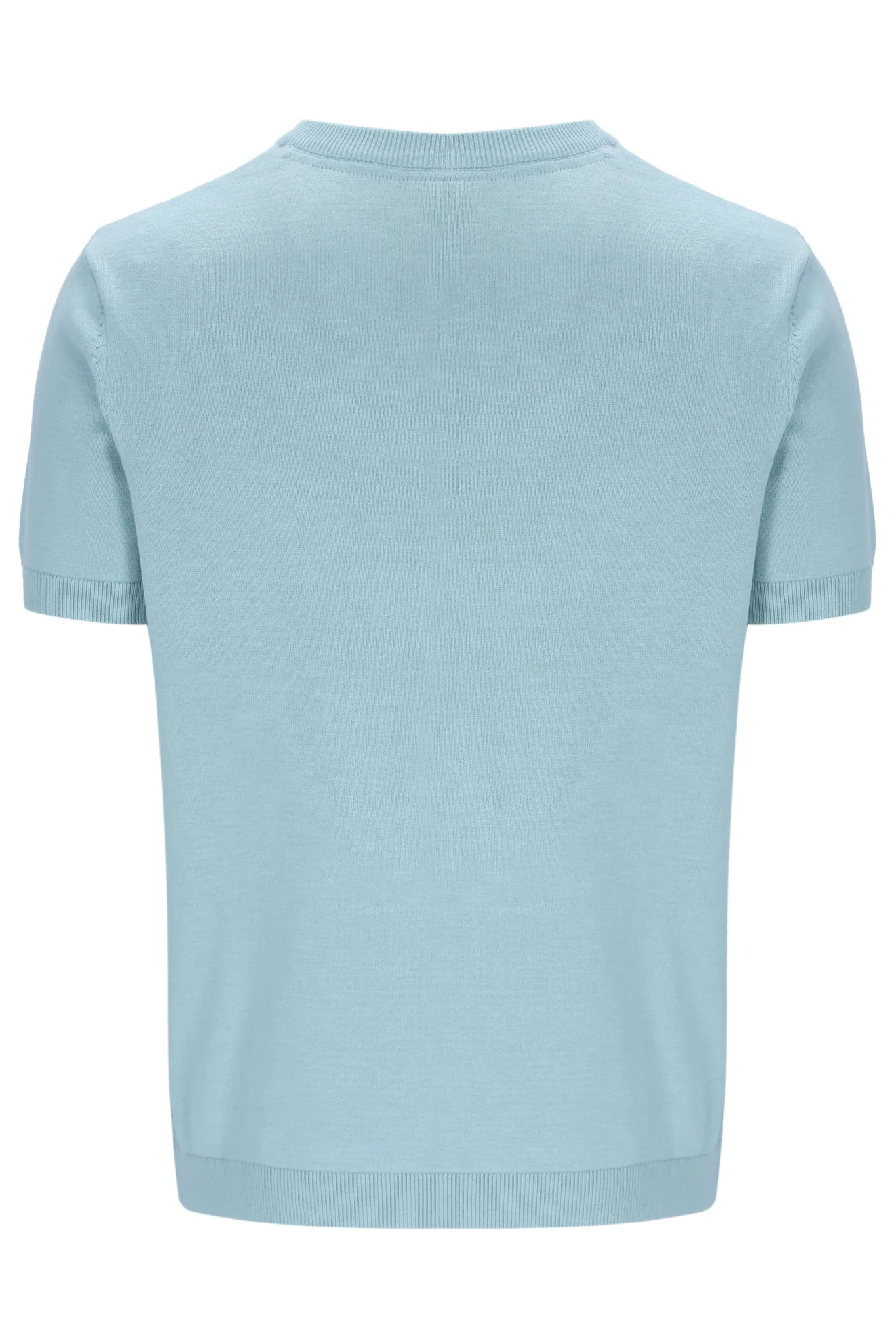 Sterling Blue Don Textured Knitted T-Shirt - Image 9
