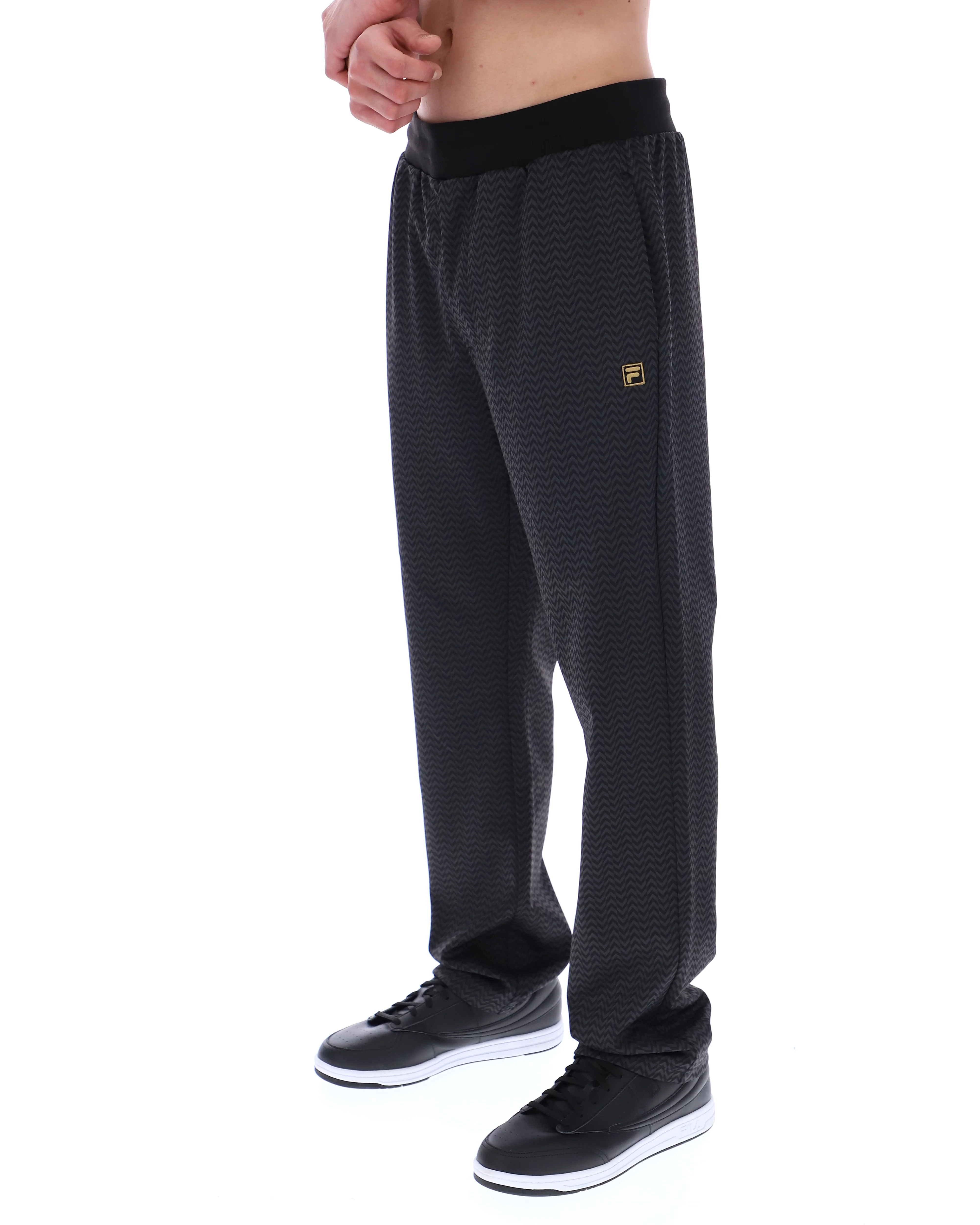 Black Edward Herringbone Pant - Image 3