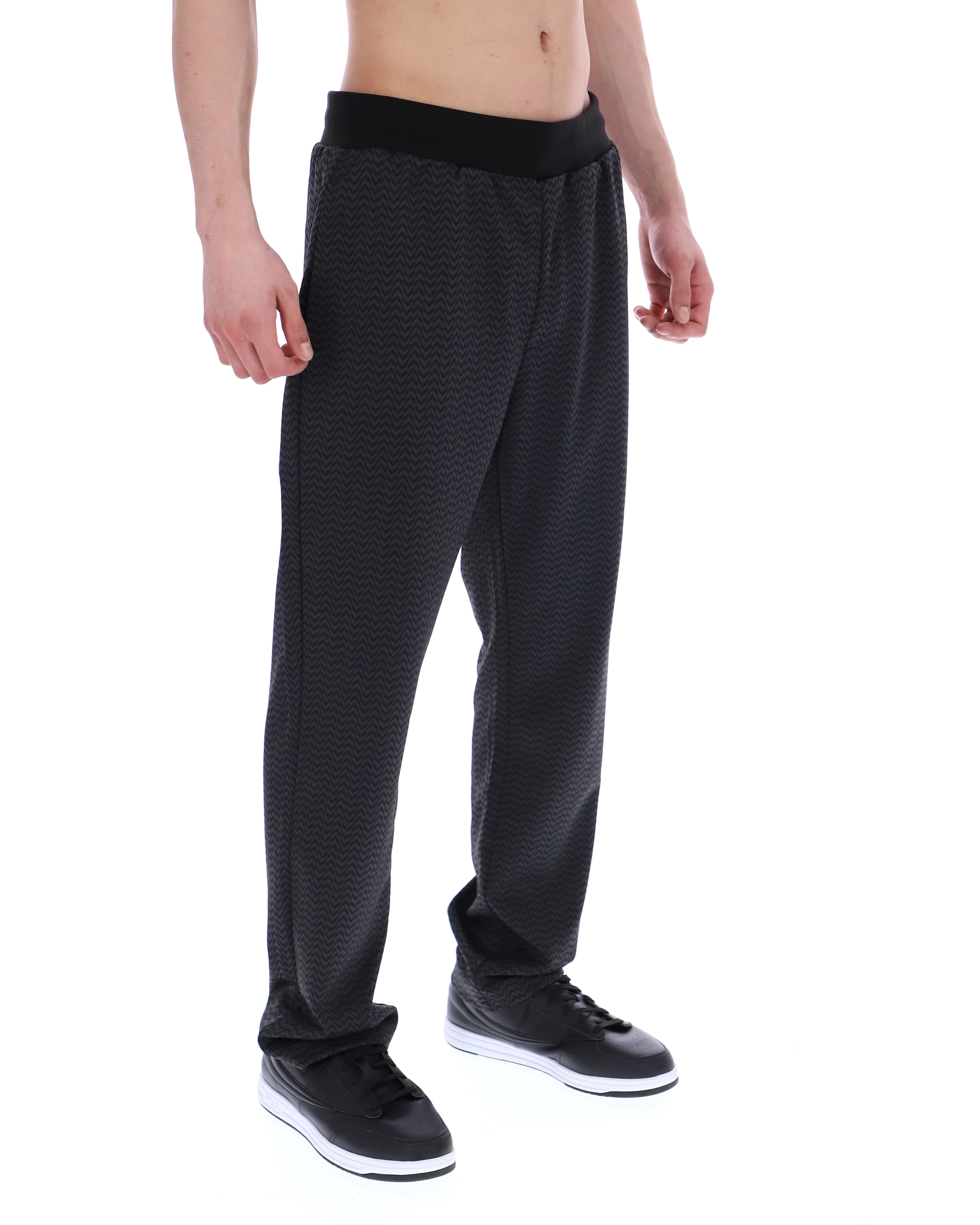 Black Edward Herringbone Pant - Image 4