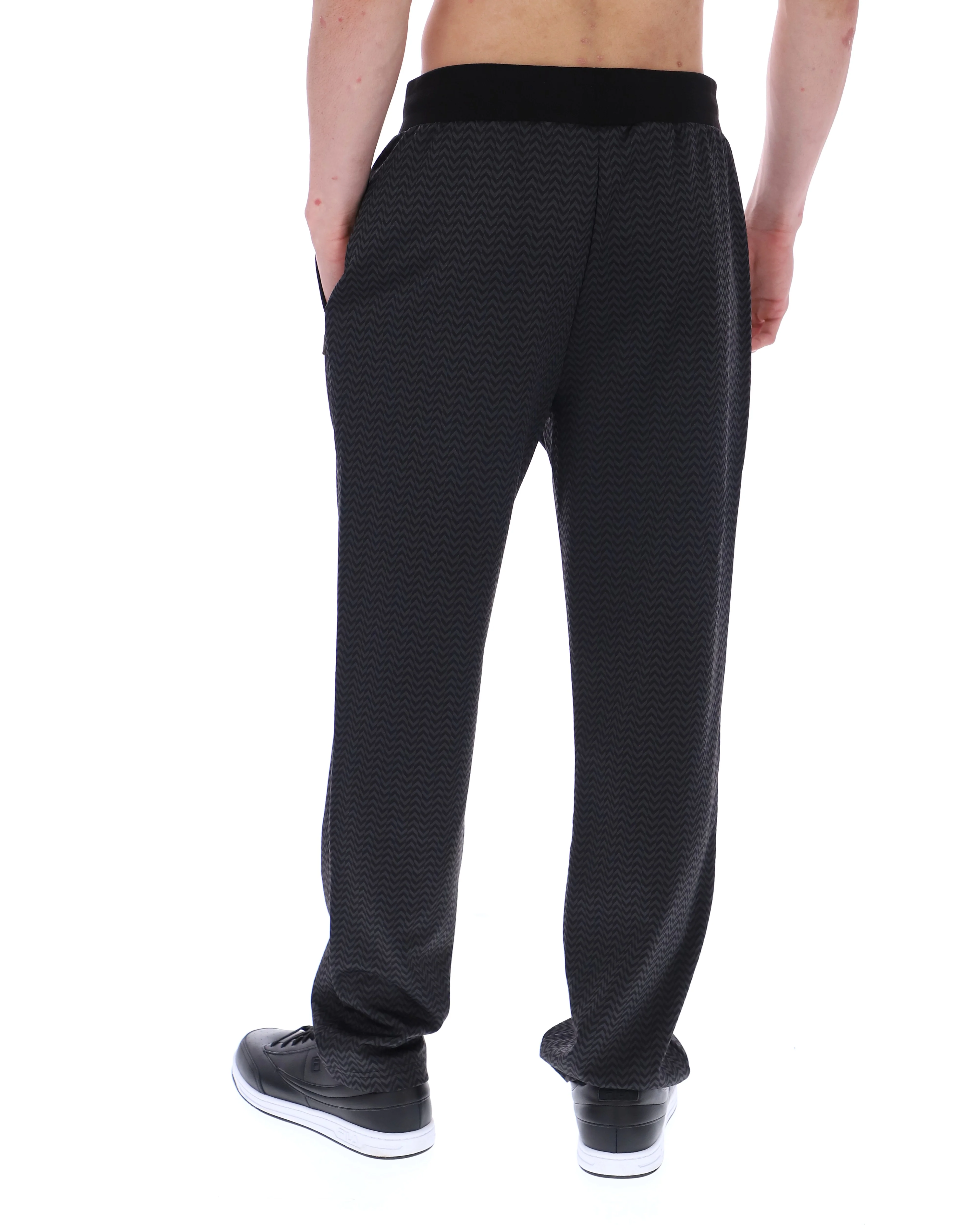 Black Edward Herringbone Pant - Image 5