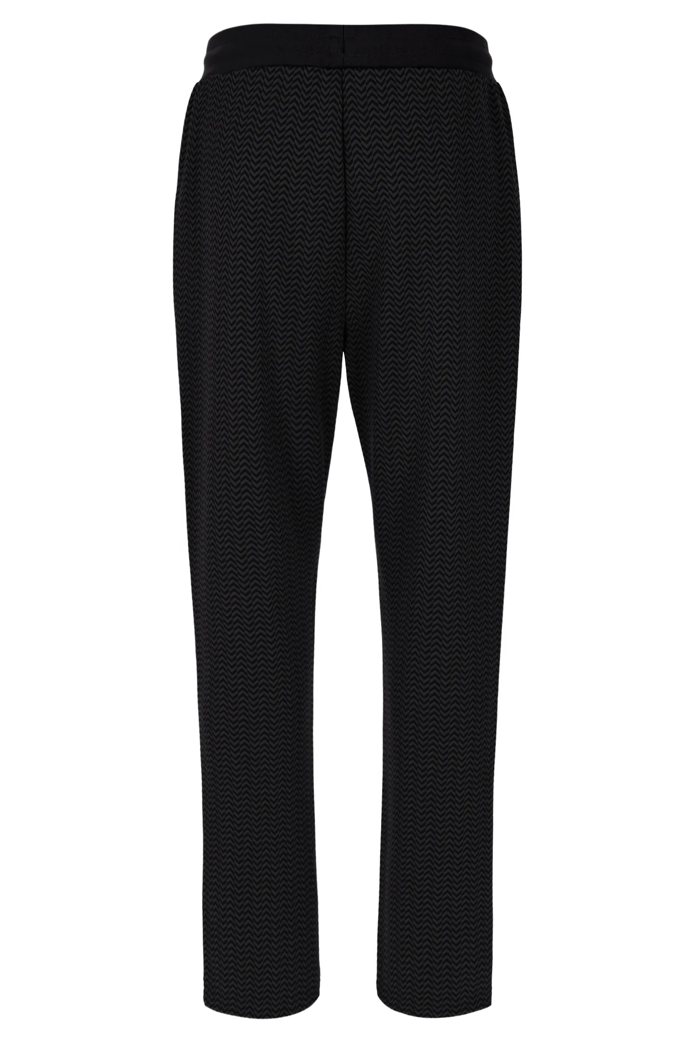 Black Edward Herringbone Pant - Image 7