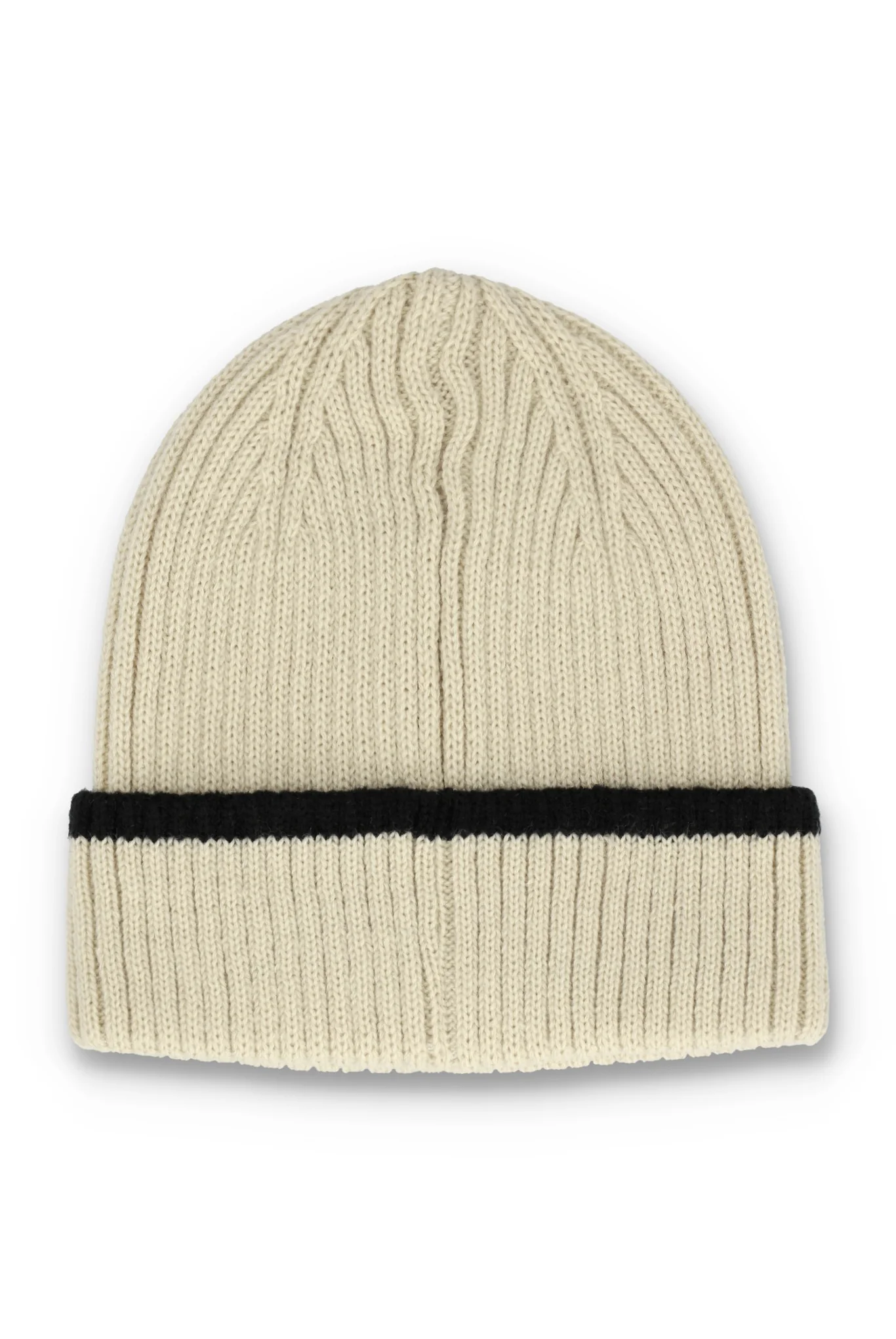 Ellison Ribbed Turn-Up Beanie - Image 3
