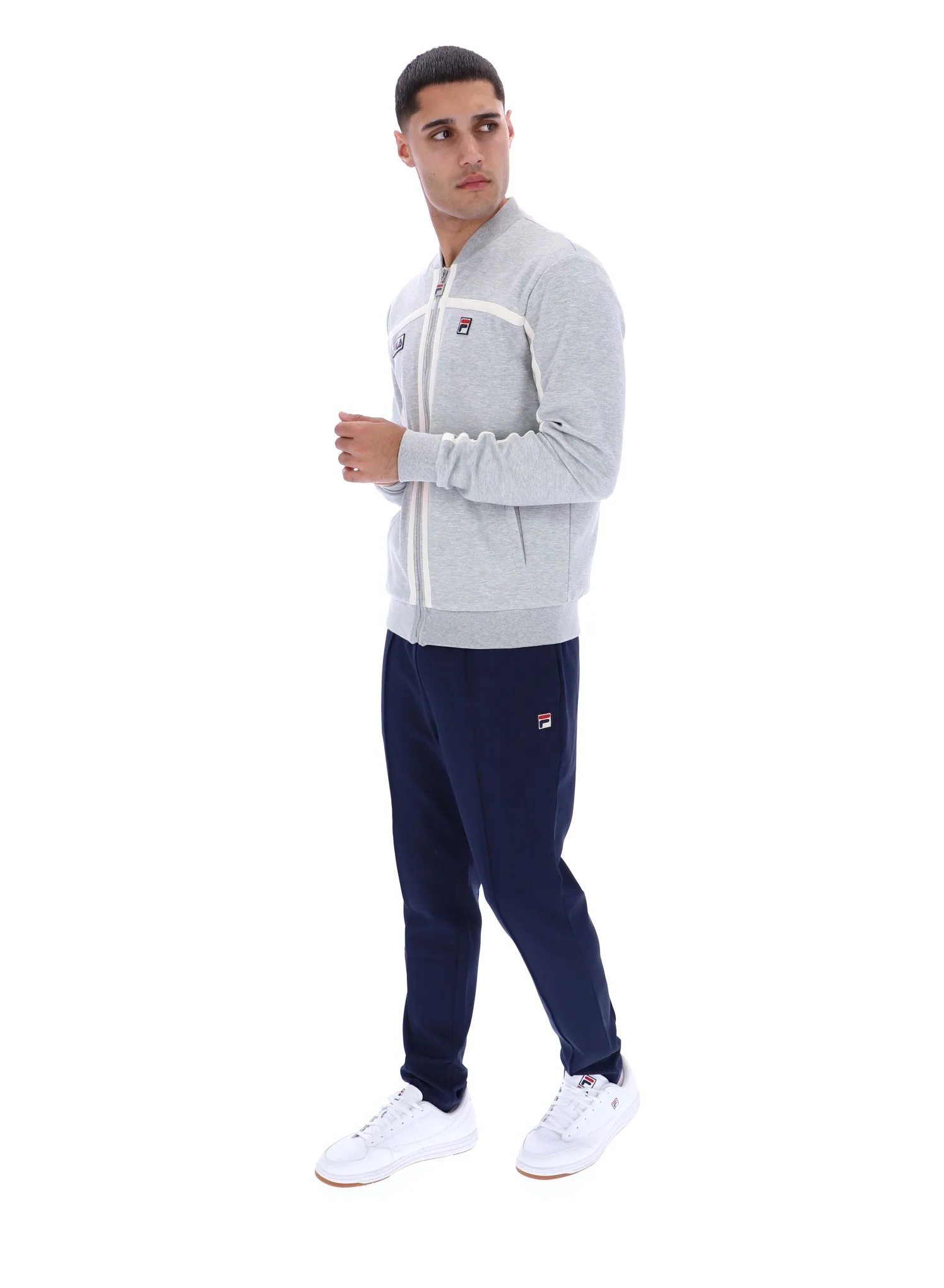Grey Marl Emilio Track Top - Image 4