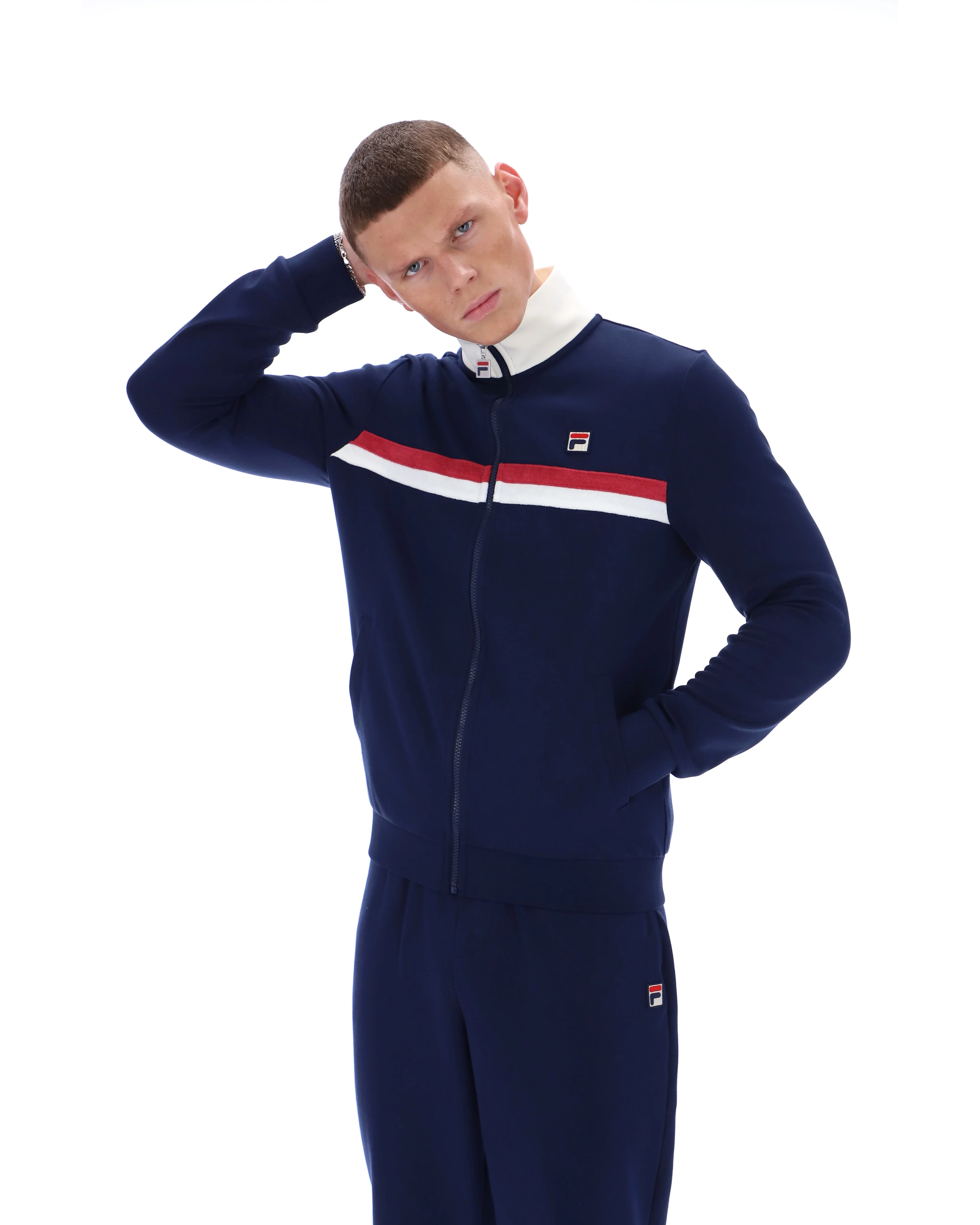 Fila Navy Enrico Track Top - Image 4