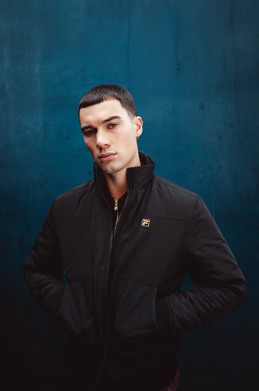 Black Etton Bomber Jacket - Image 2
