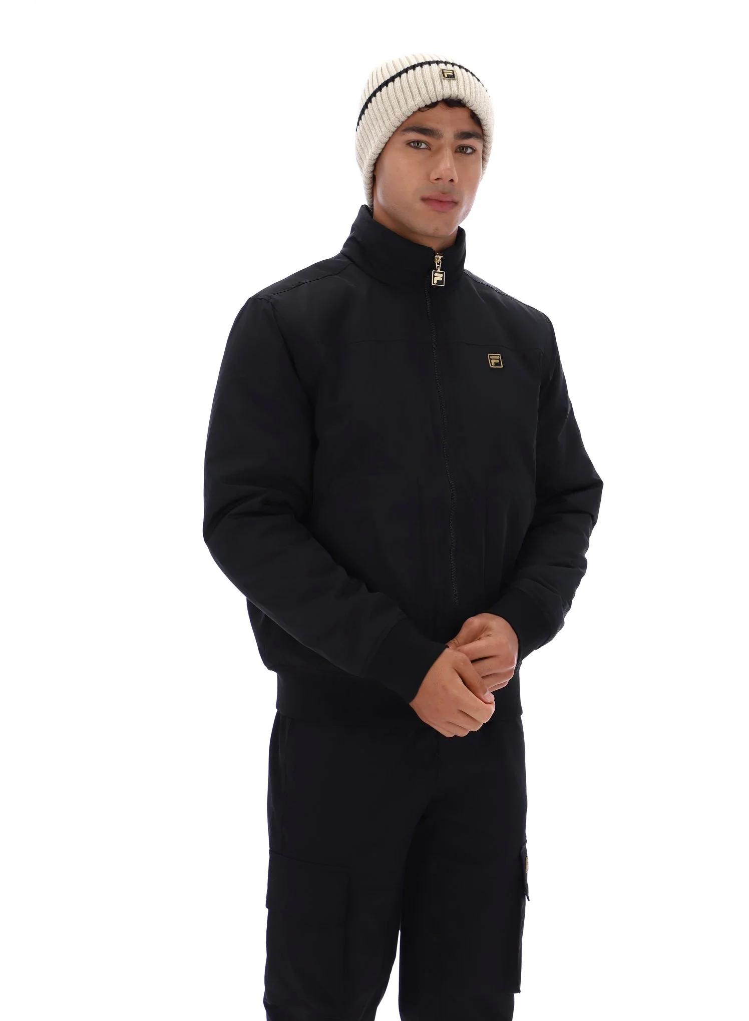 Black Etton Bomber Jacket - Image 3