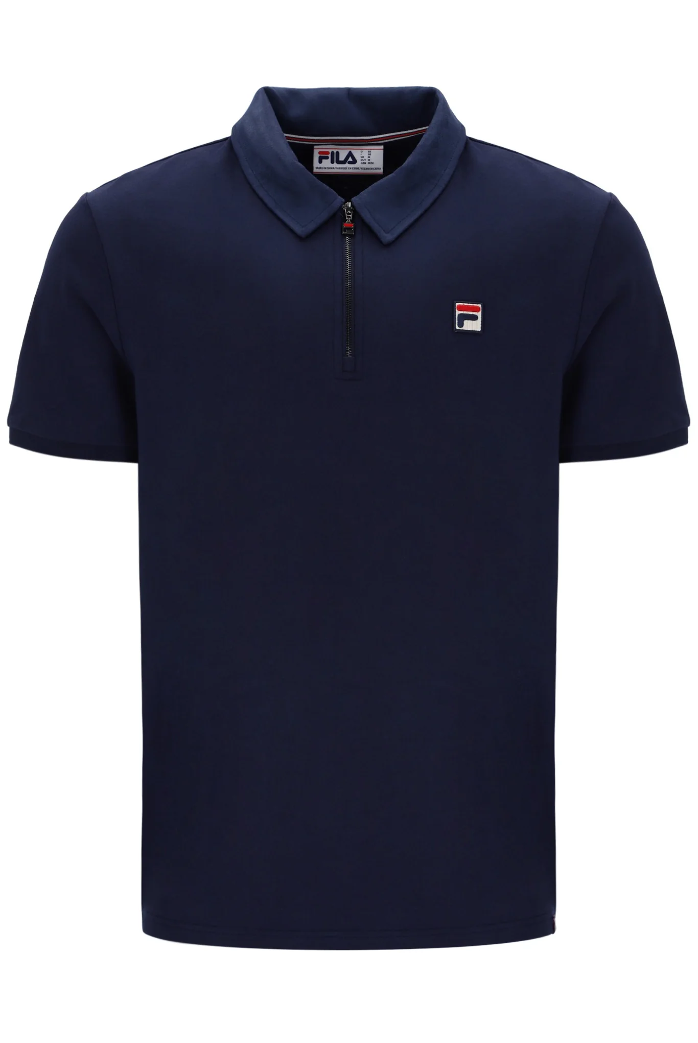 Fila Navy Ettore Zip Polo - Image 2