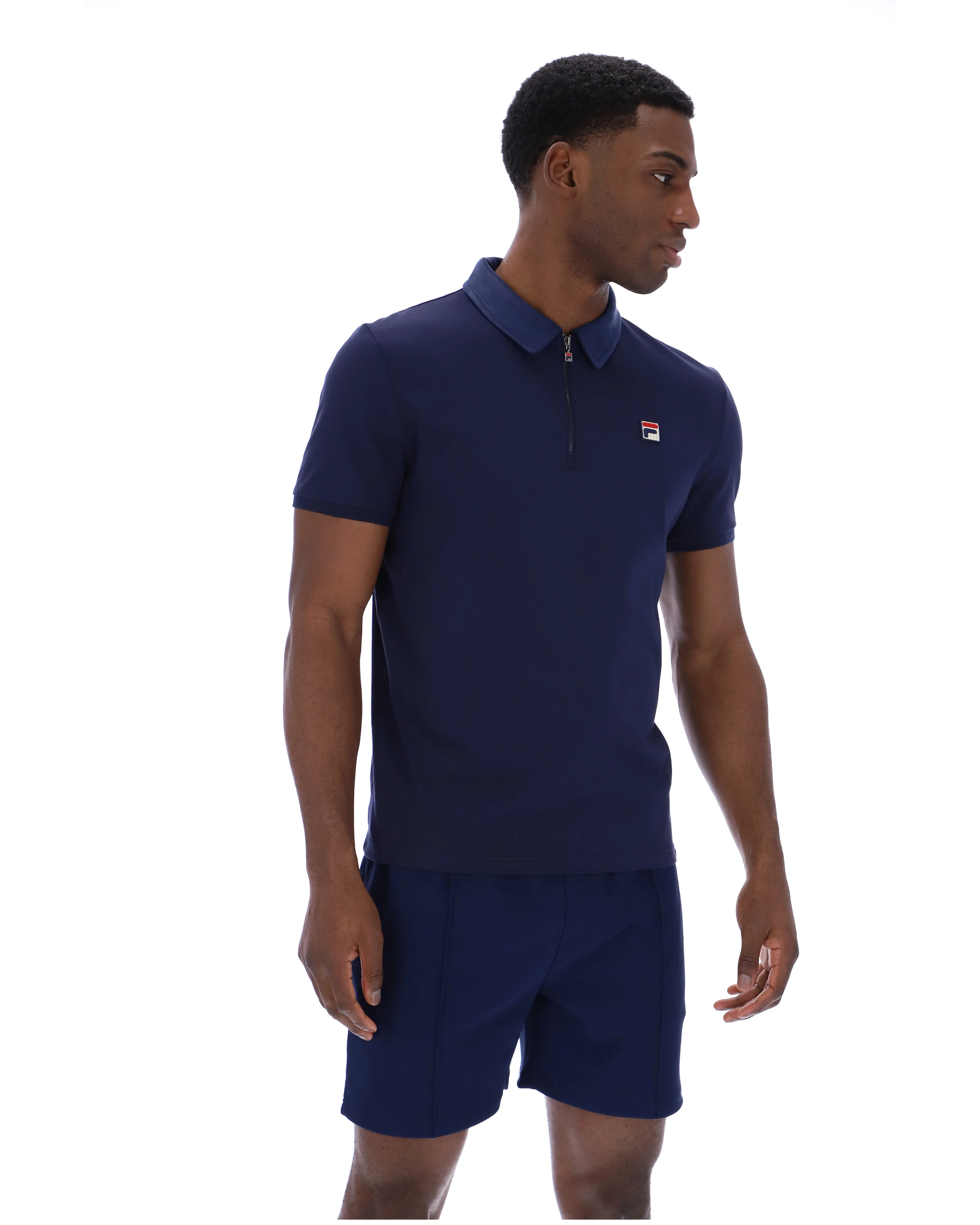 Fila Navy Ettore Zip Polo - Image 5