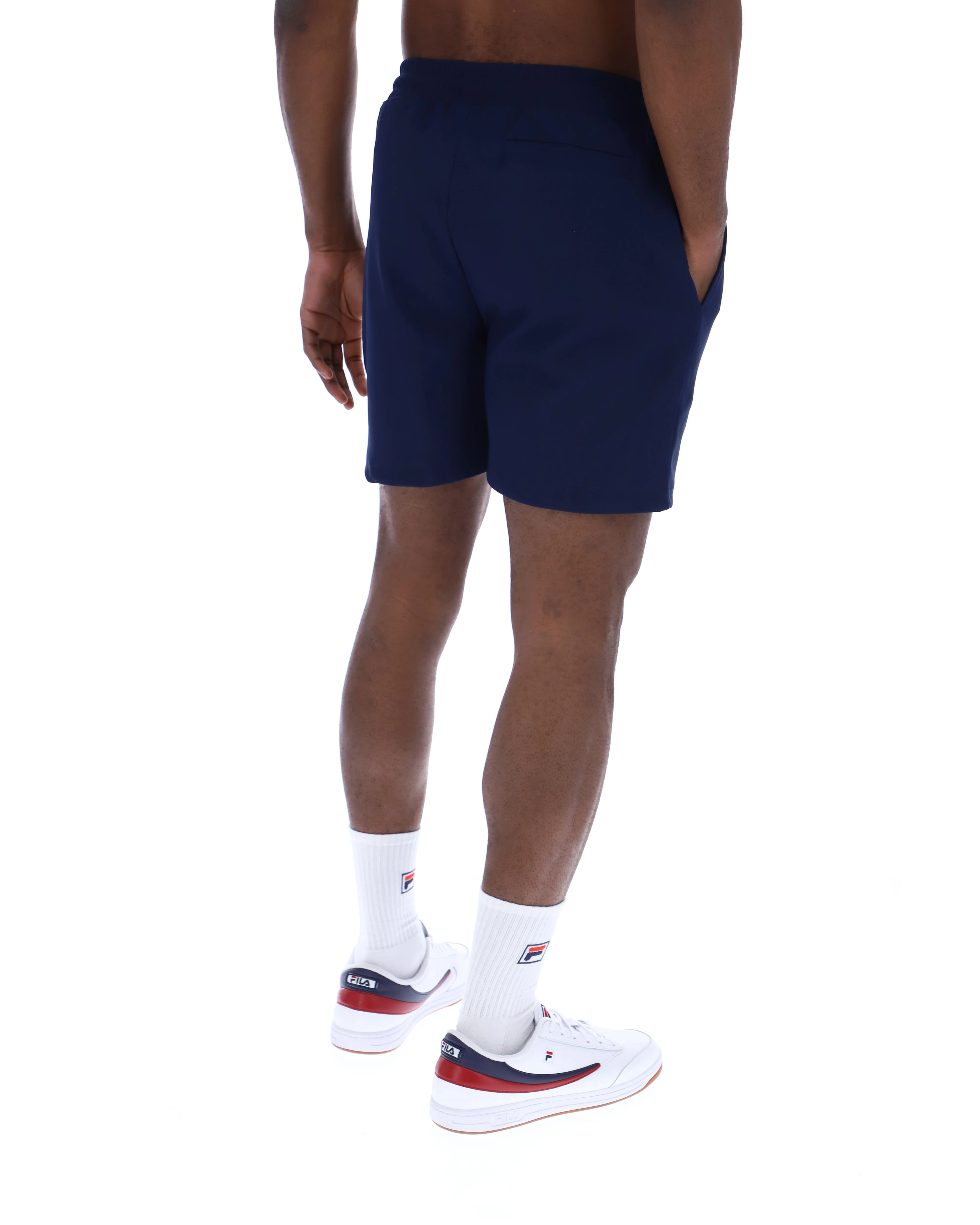 Fila Navy Eusebio Pin-Tuck Shorts - Image 7