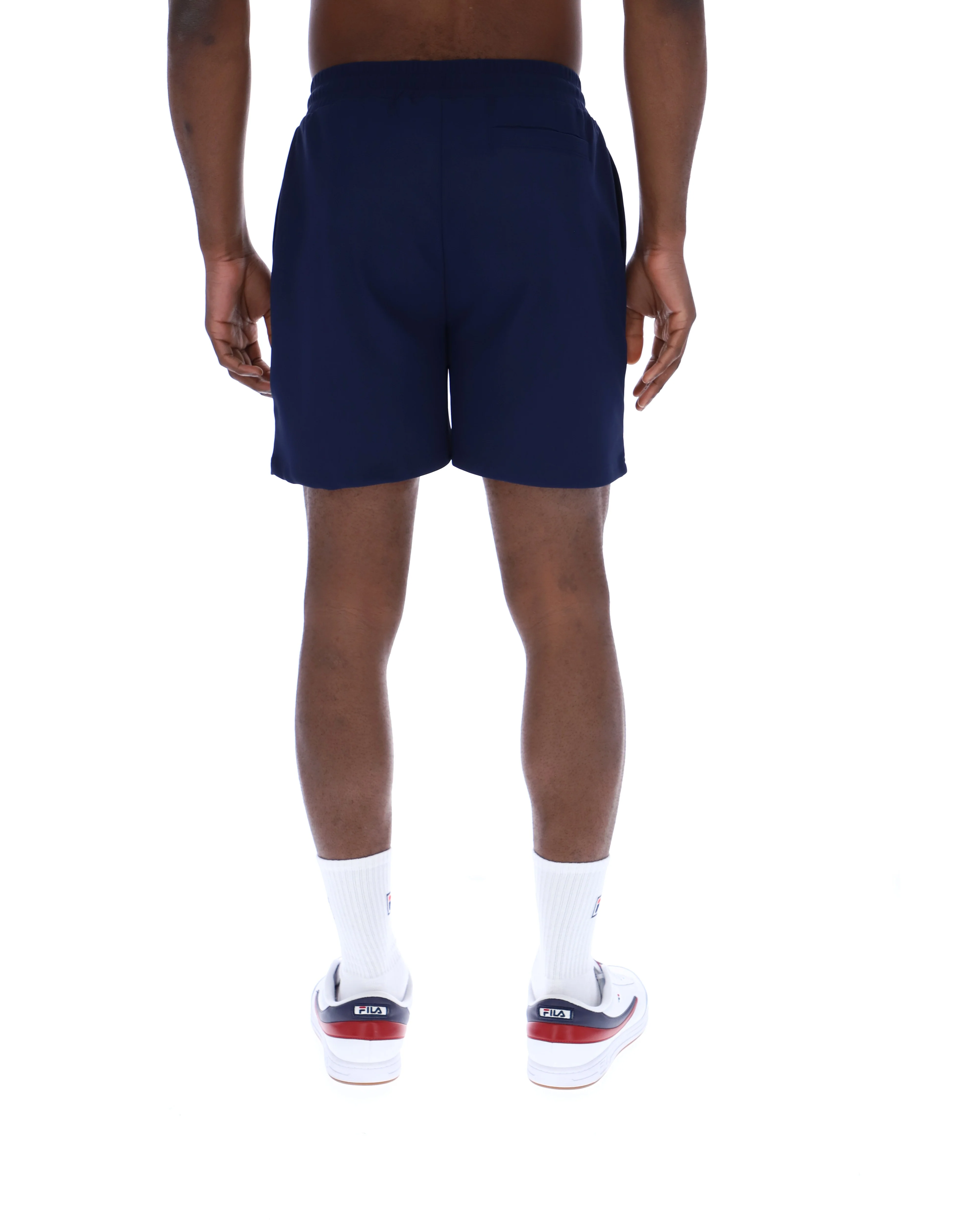 Fila Navy Eusebio Pin-Tuck Shorts - Image 8
