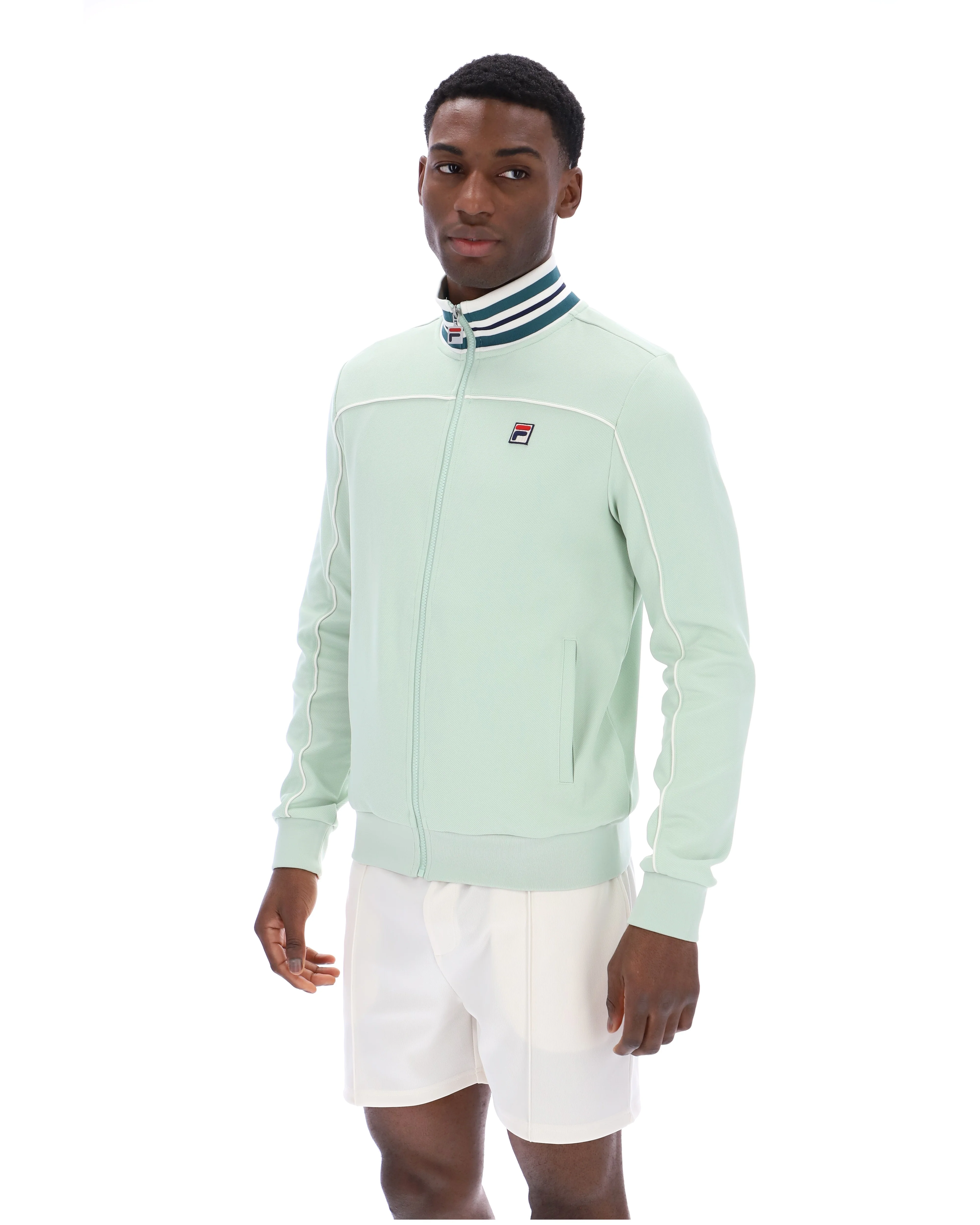 Surf Spray Federico Tipped Neck Track Top - Image 3