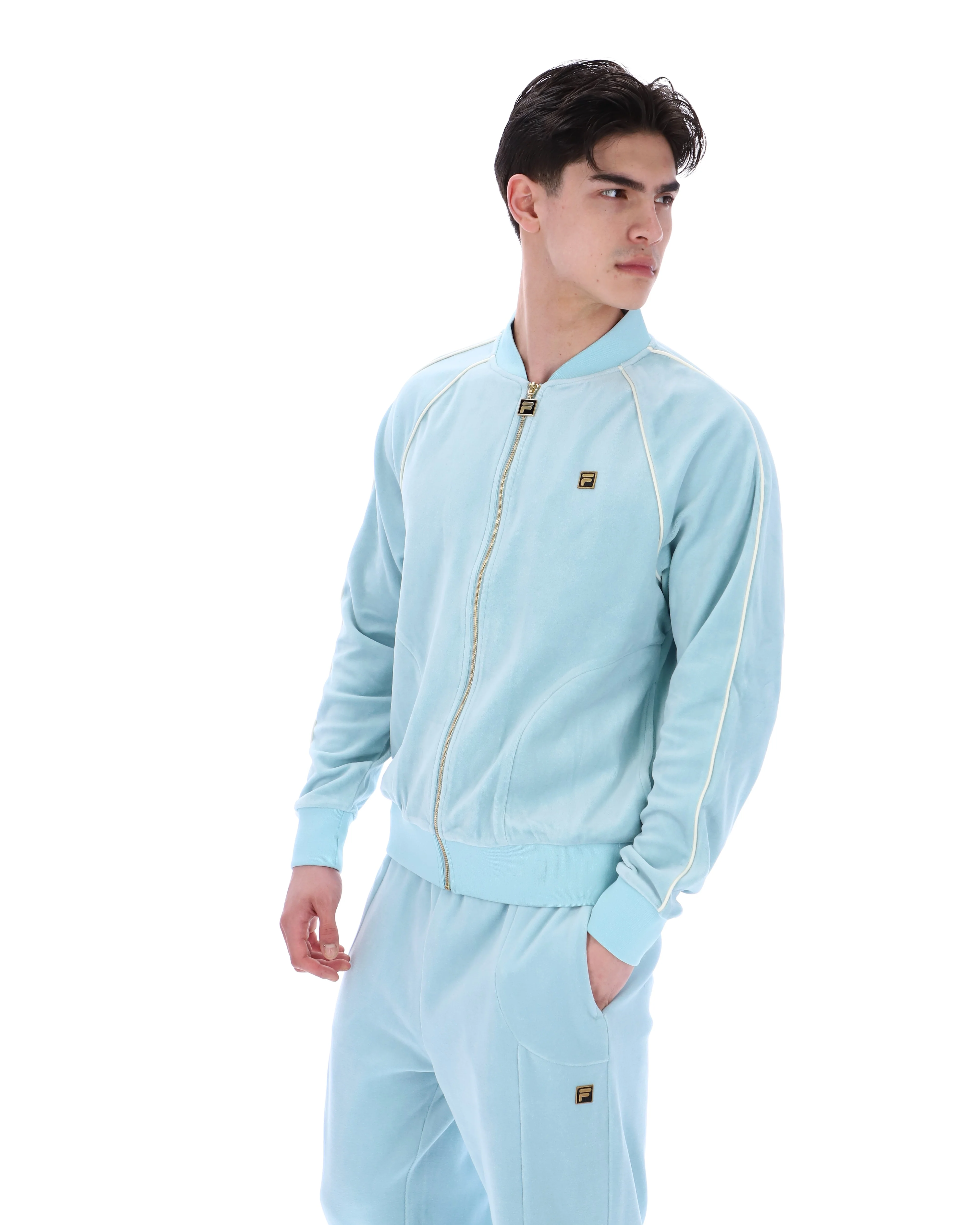 Sterling Blue Fella Velour Jacket - Image 4