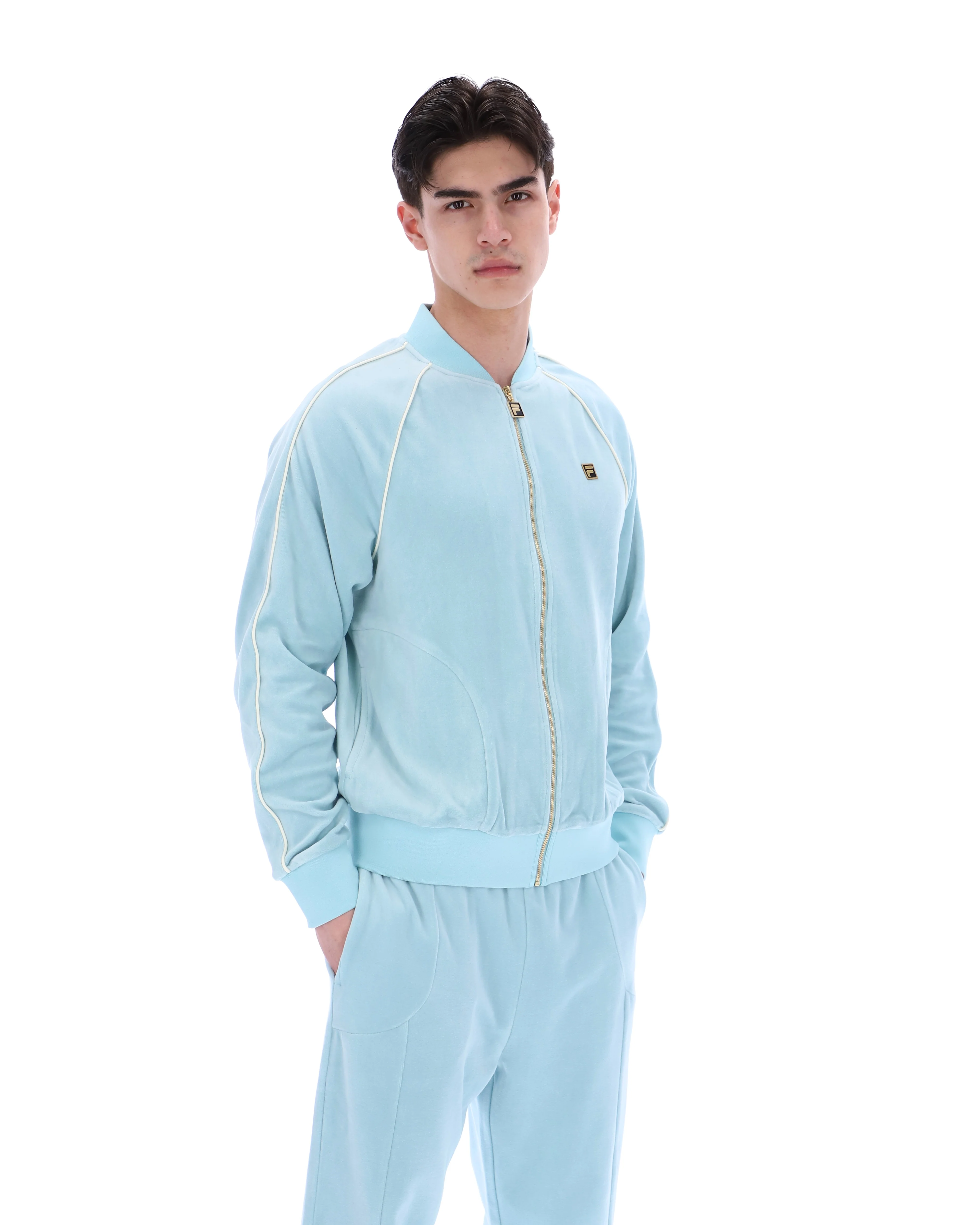 Sterling Blue Fella Velour Jacket - Image 6