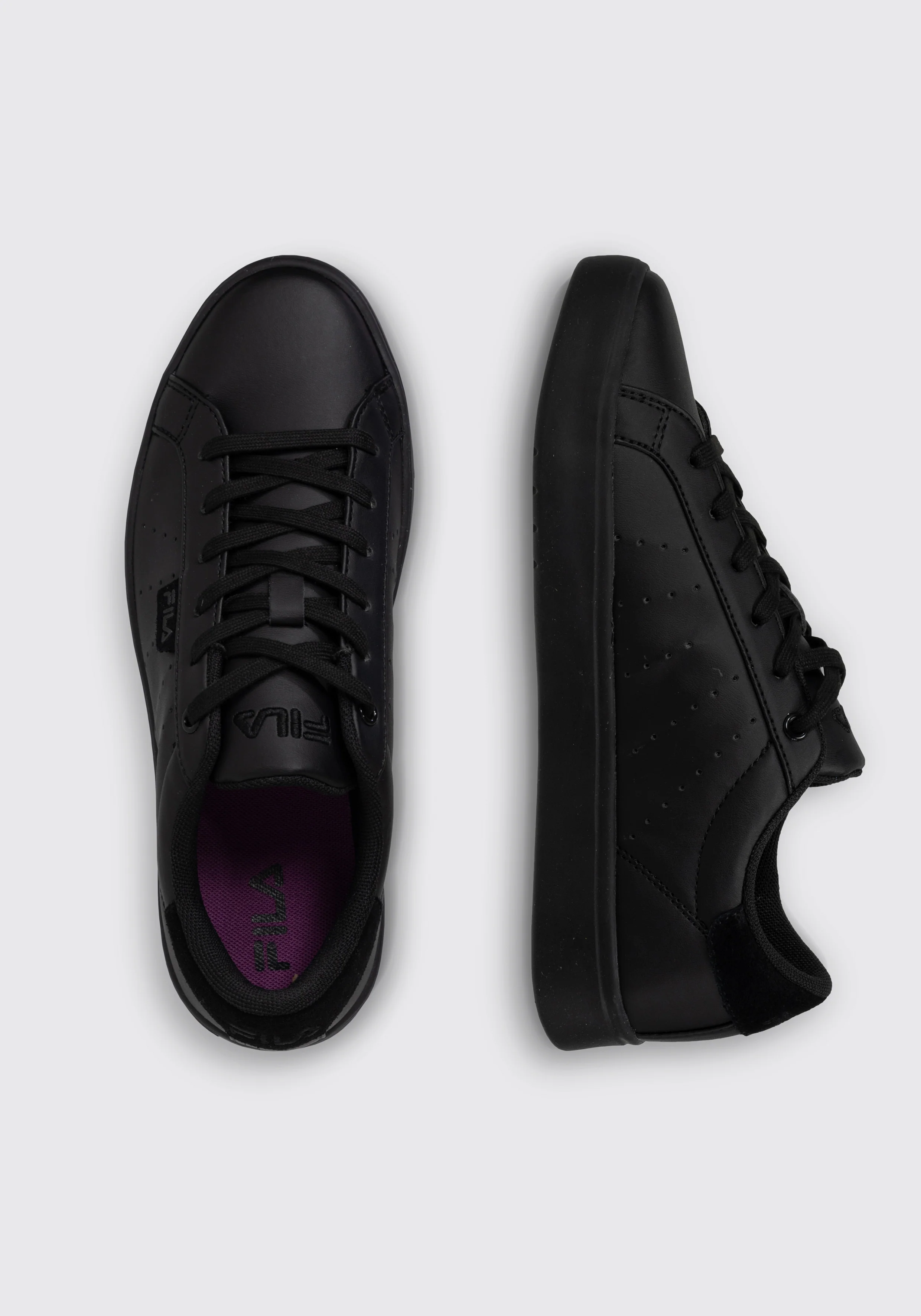 Black Fila Lusso Trainer - Image 2