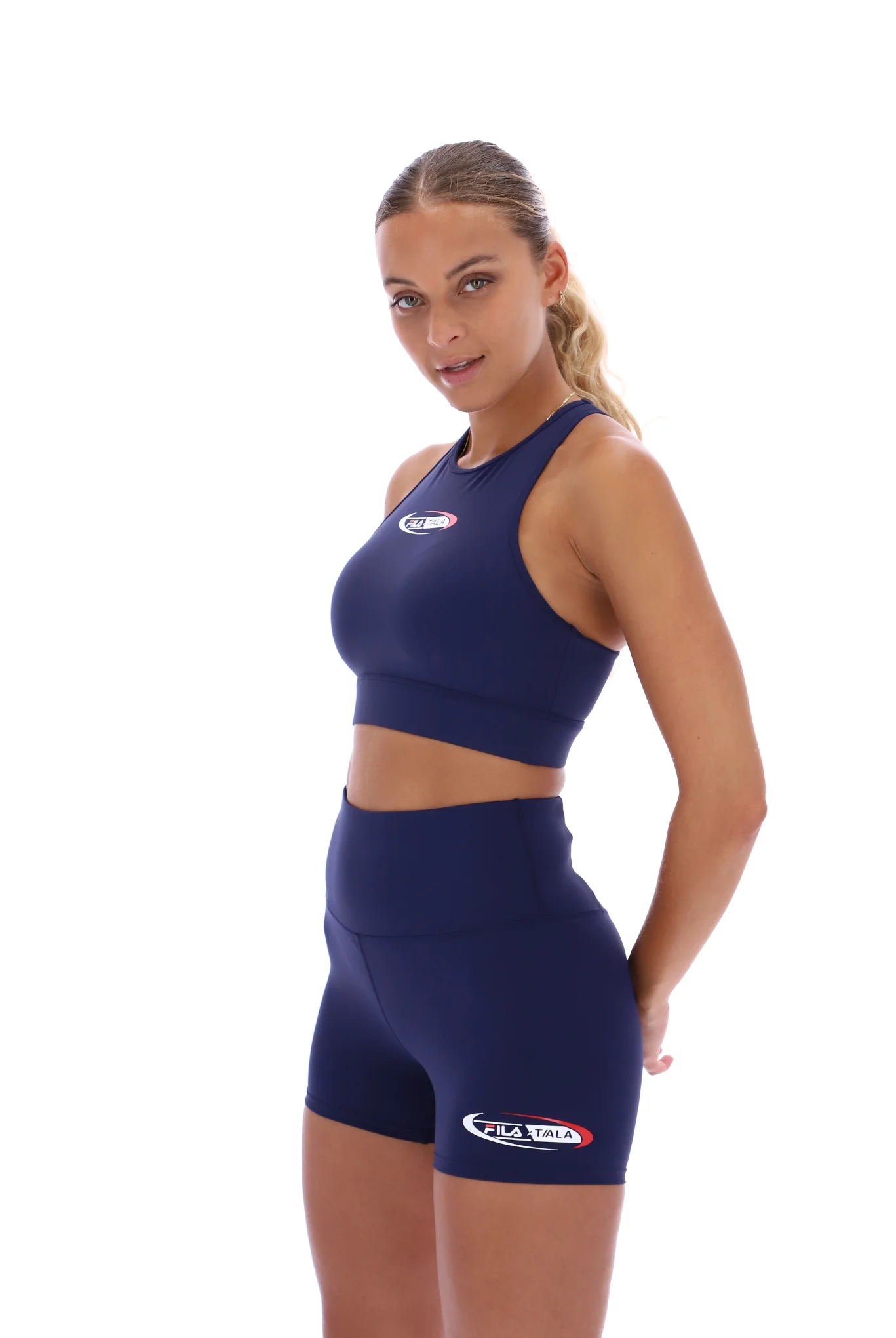 Navy FILA x TALA SKINLUXE Sports Bralette - Image 6