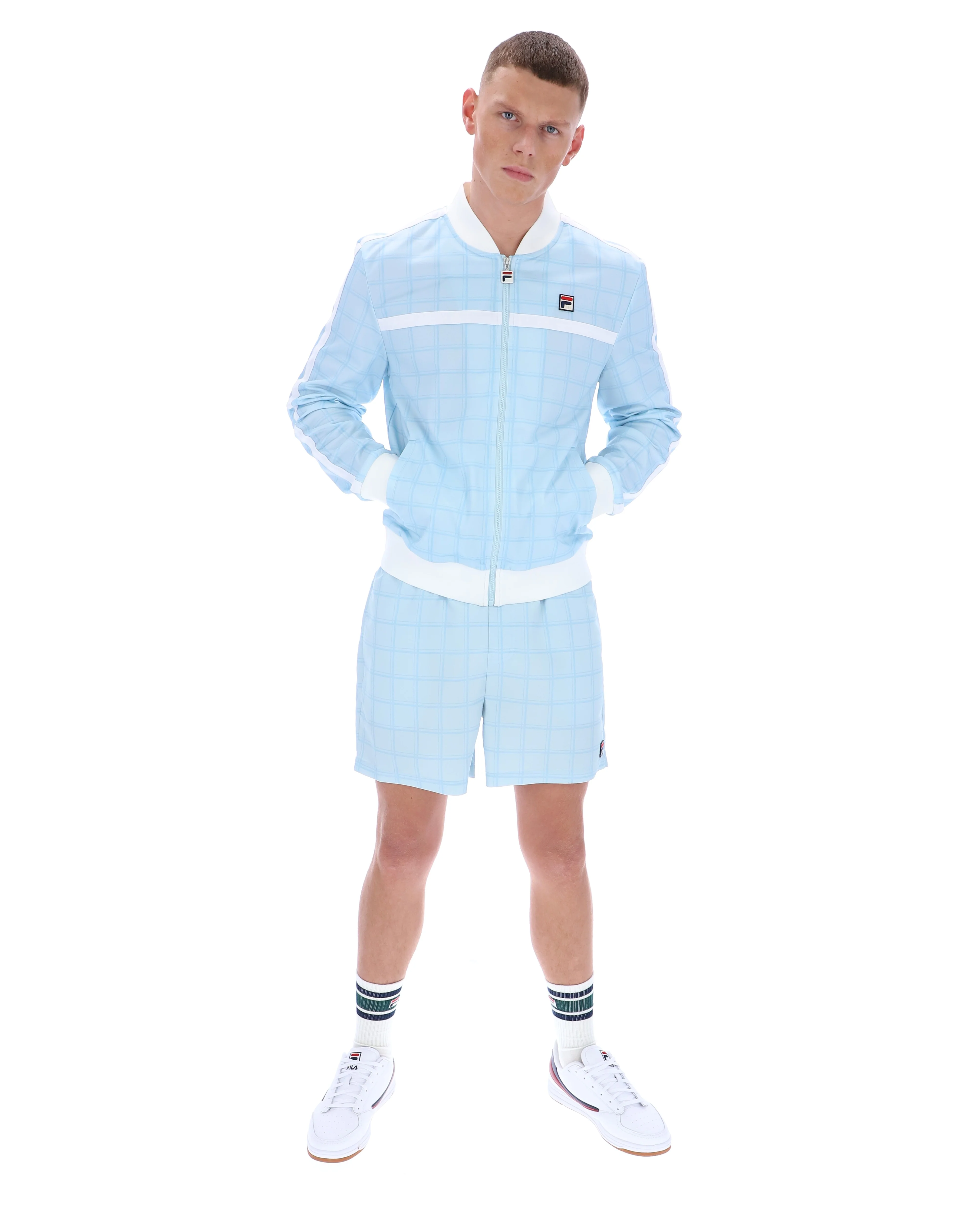 Skyway Filippo Tonal Check Track Top