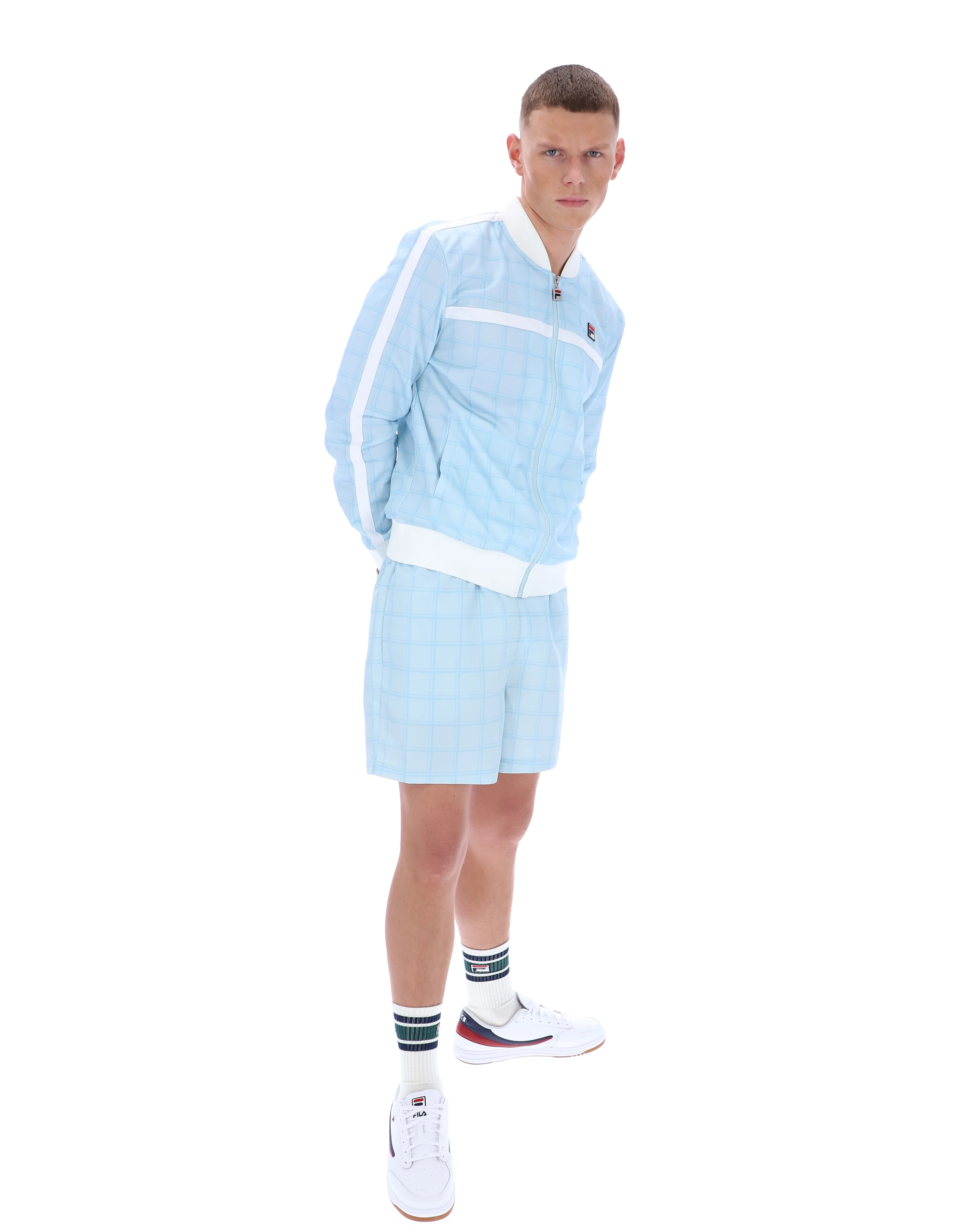 Skyway Filippo Tonal Check Track Top - Image 5