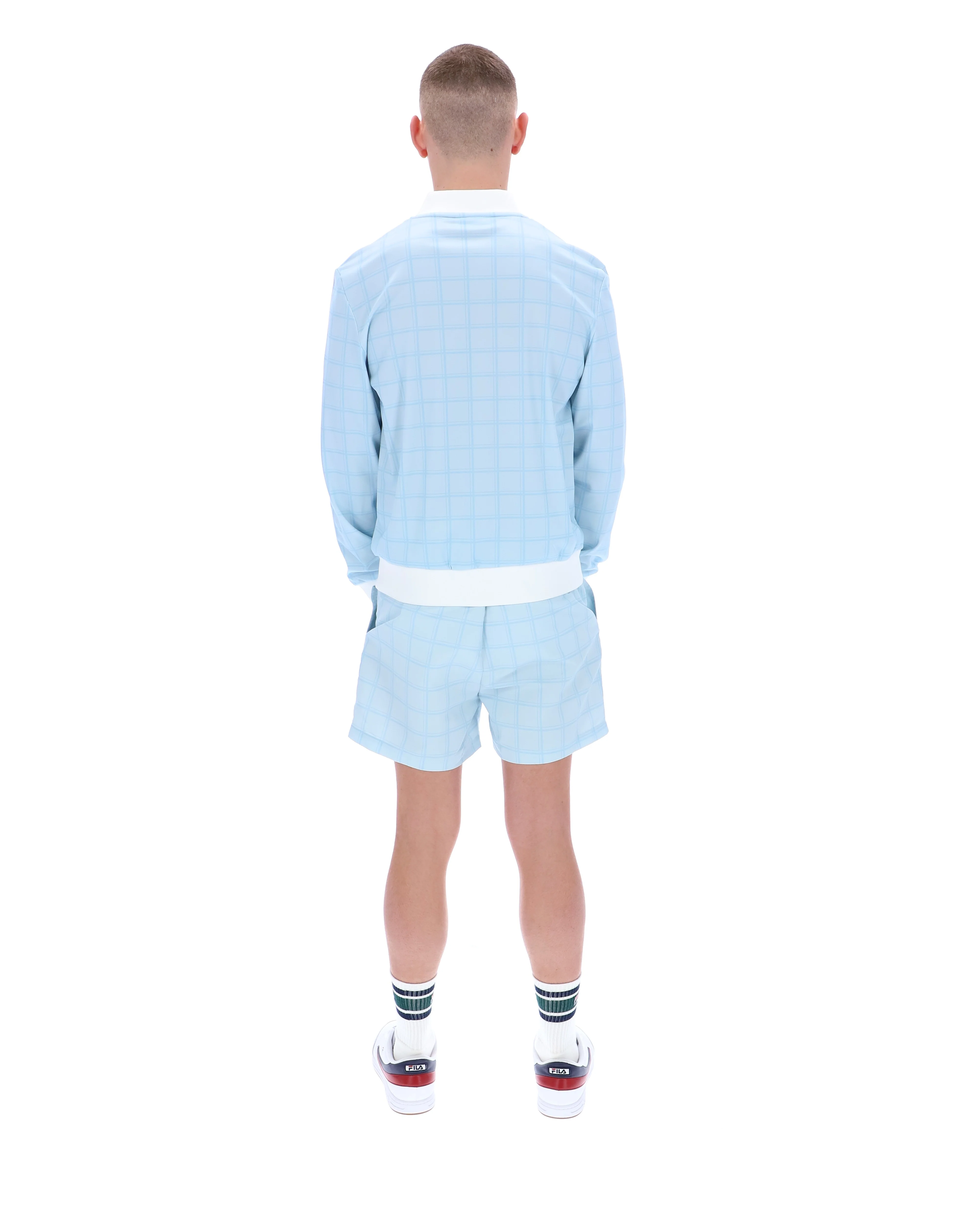 Skyway Filippo Tonal Check Track Top - Image 6