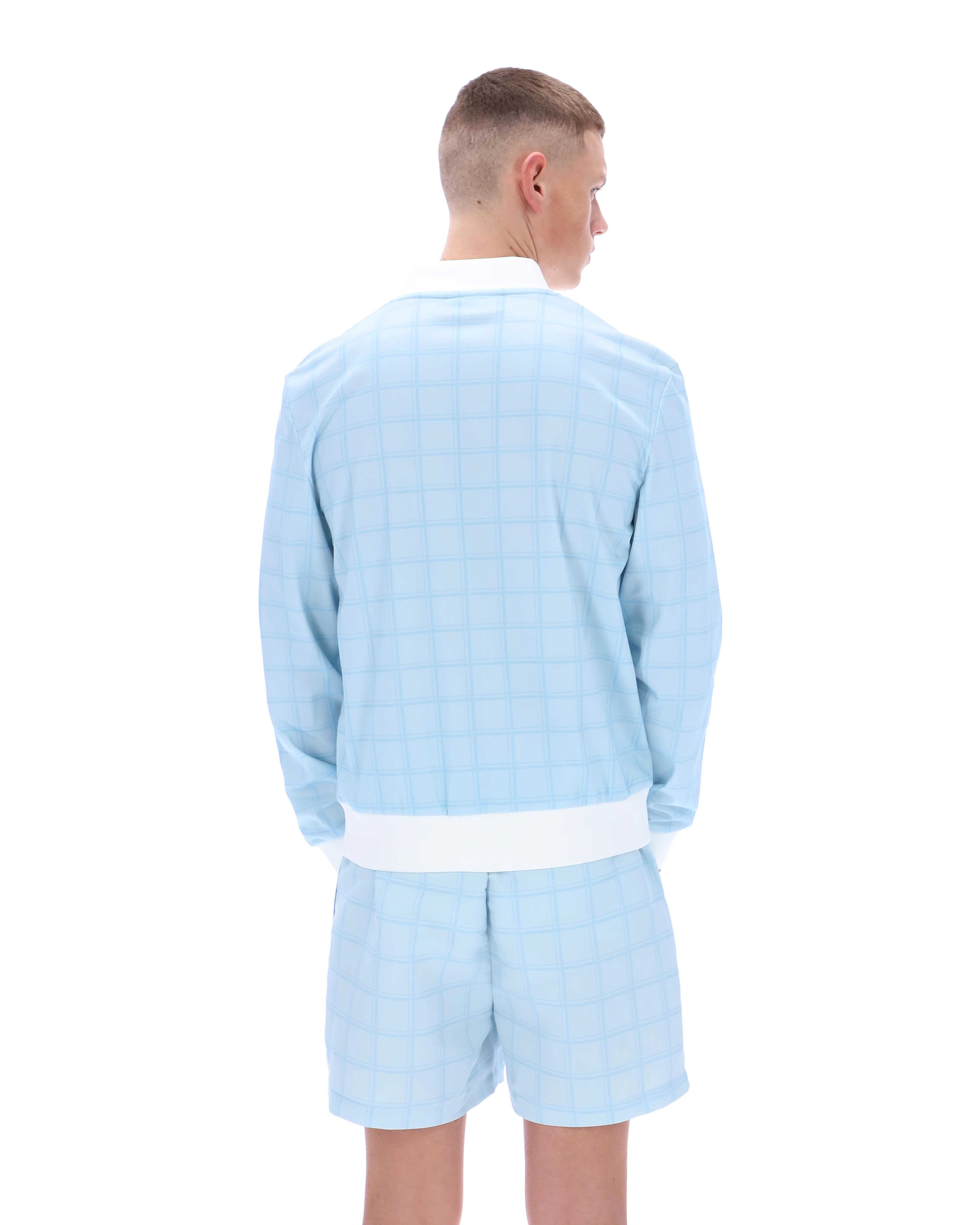 Skyway Filippo Tonal Check Track Top - Image 7