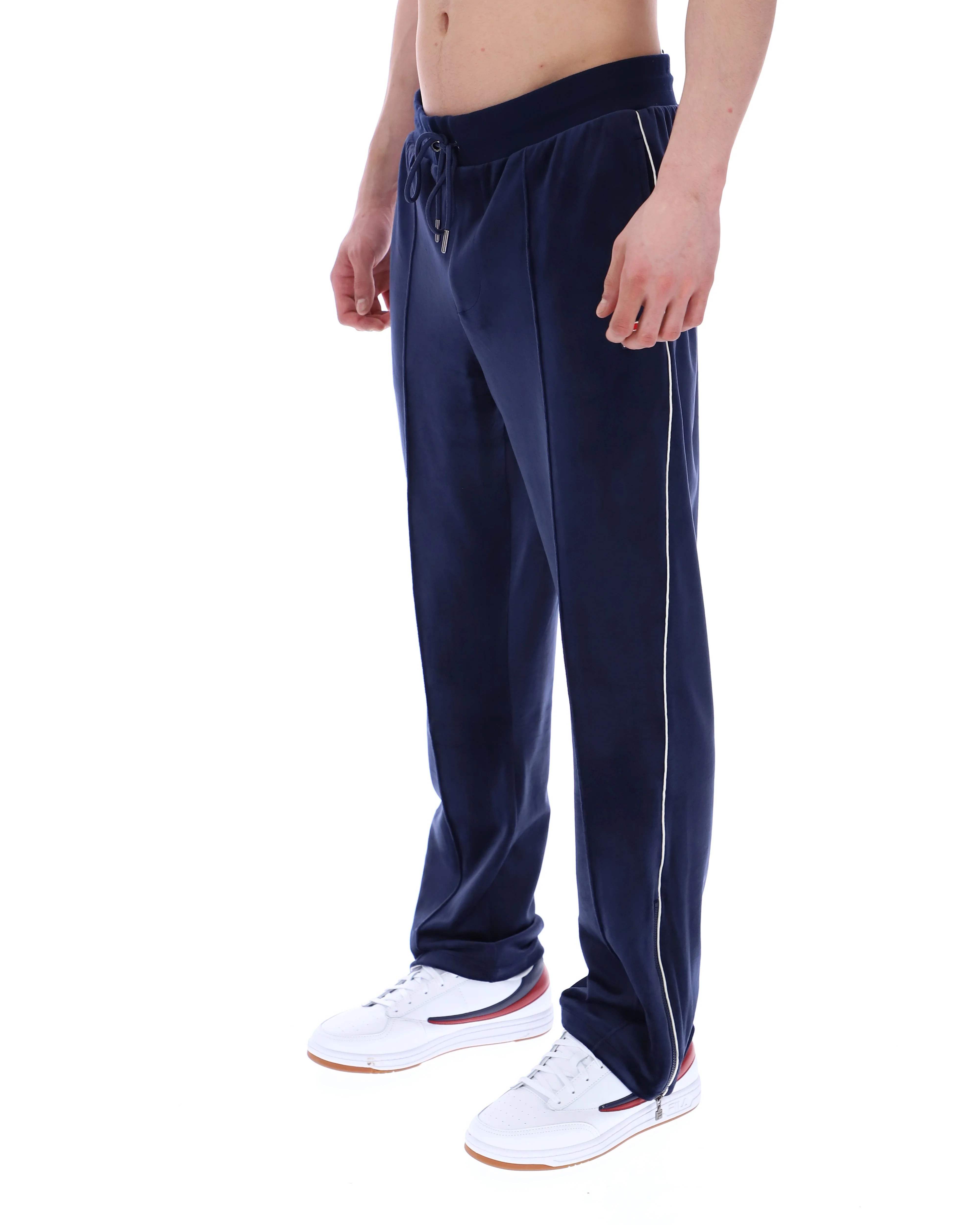 Fila Navy Fio Velour Straight-Leg Jogger - Image 3
