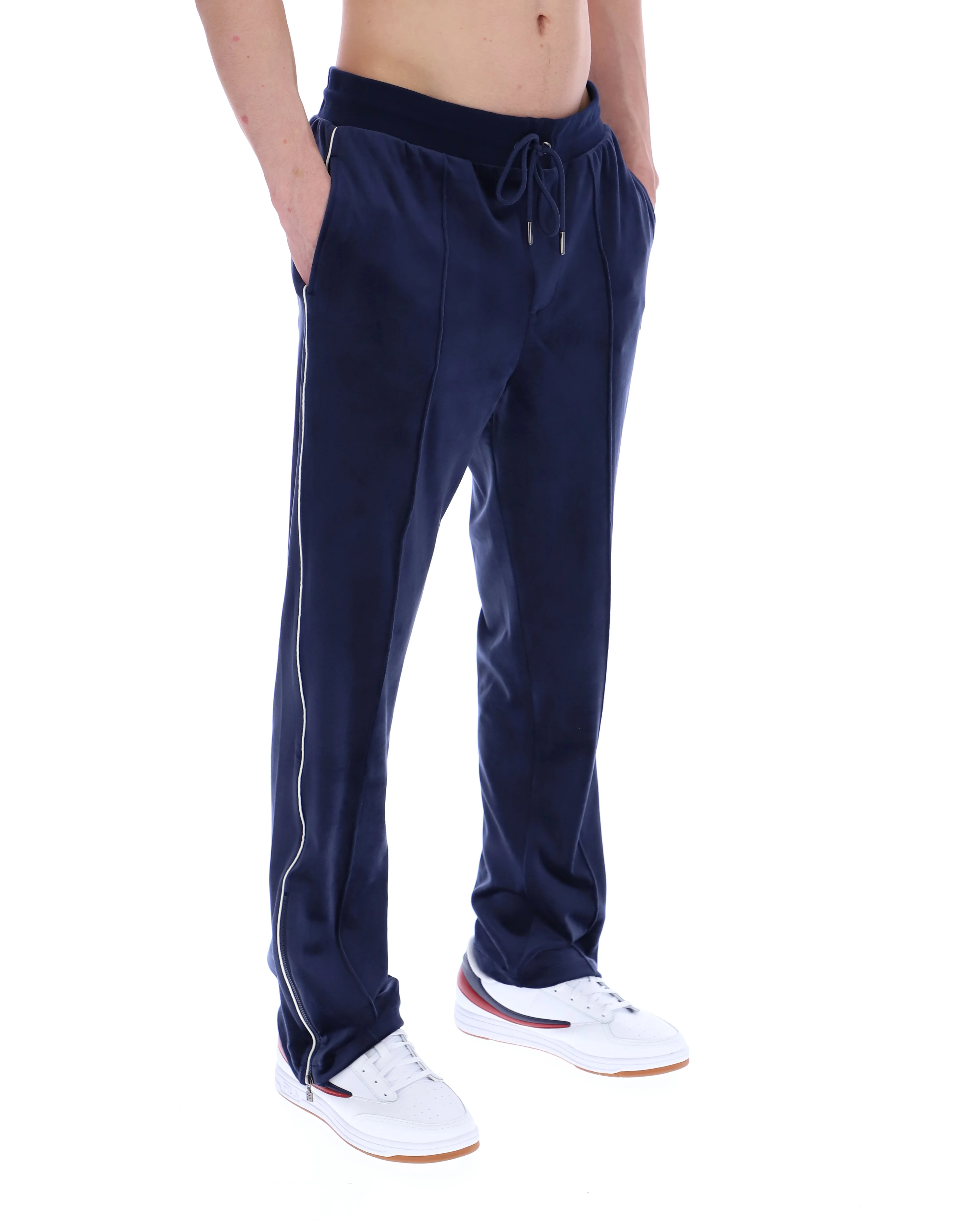 Fila Navy Fio Velour Straight-Leg Jogger - Image 5