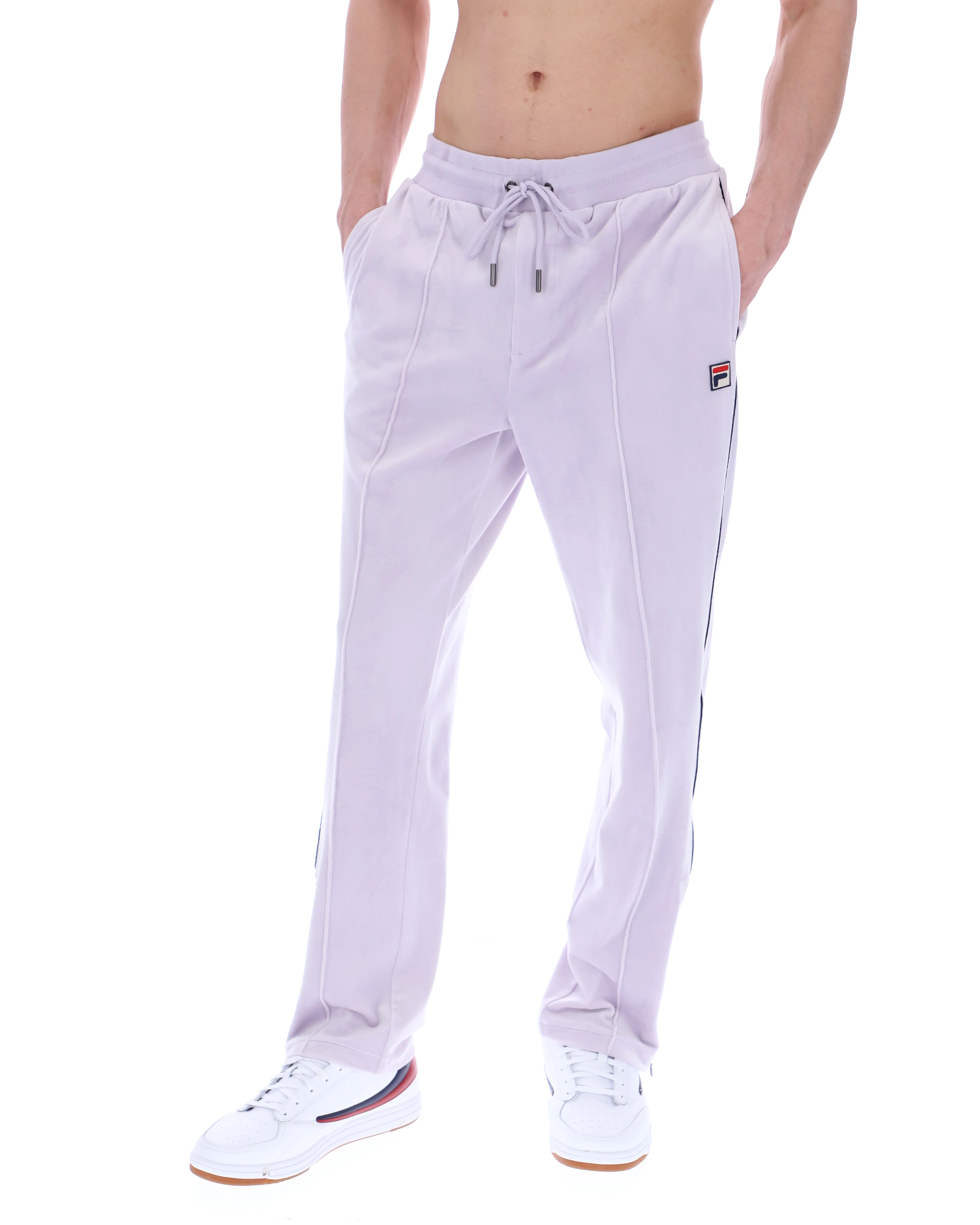 Misty Lilac Fio Velour Straight-Leg Jogger - Image 3