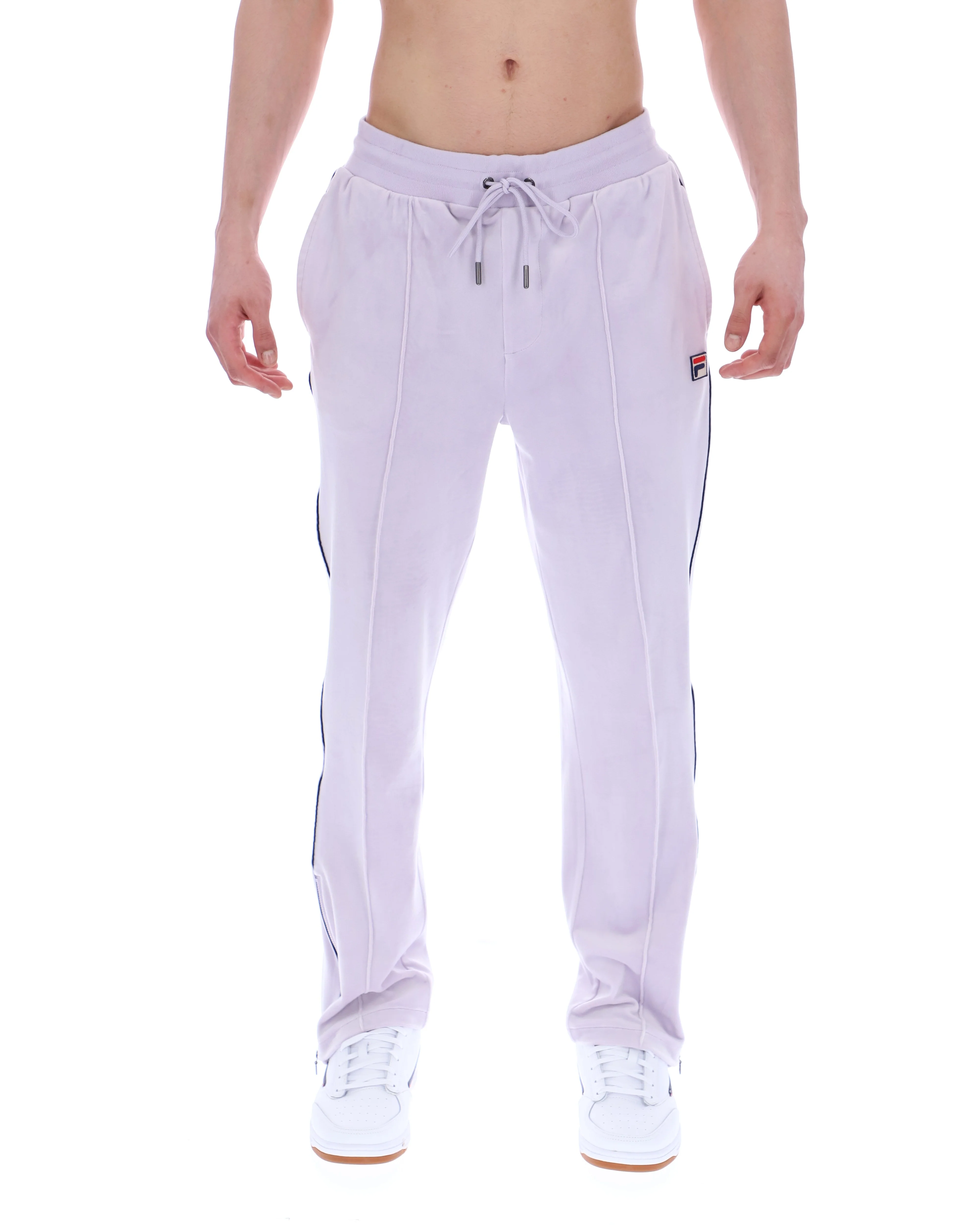 Misty Lilac Fio Velour Straight-Leg Jogger - Image 4