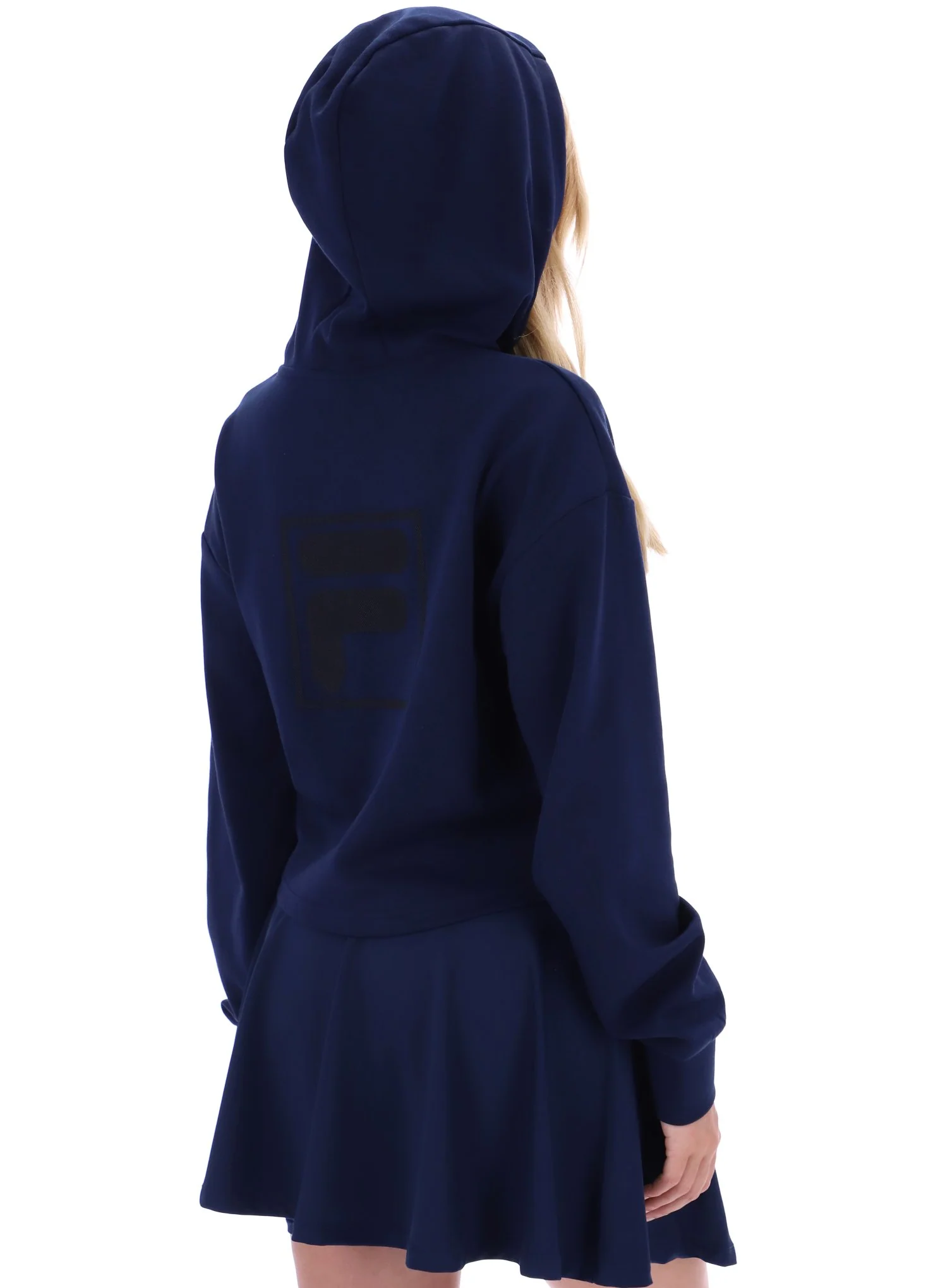 Fila Navy Fiorella 1/4 Zip Up Hoodie - Image 9