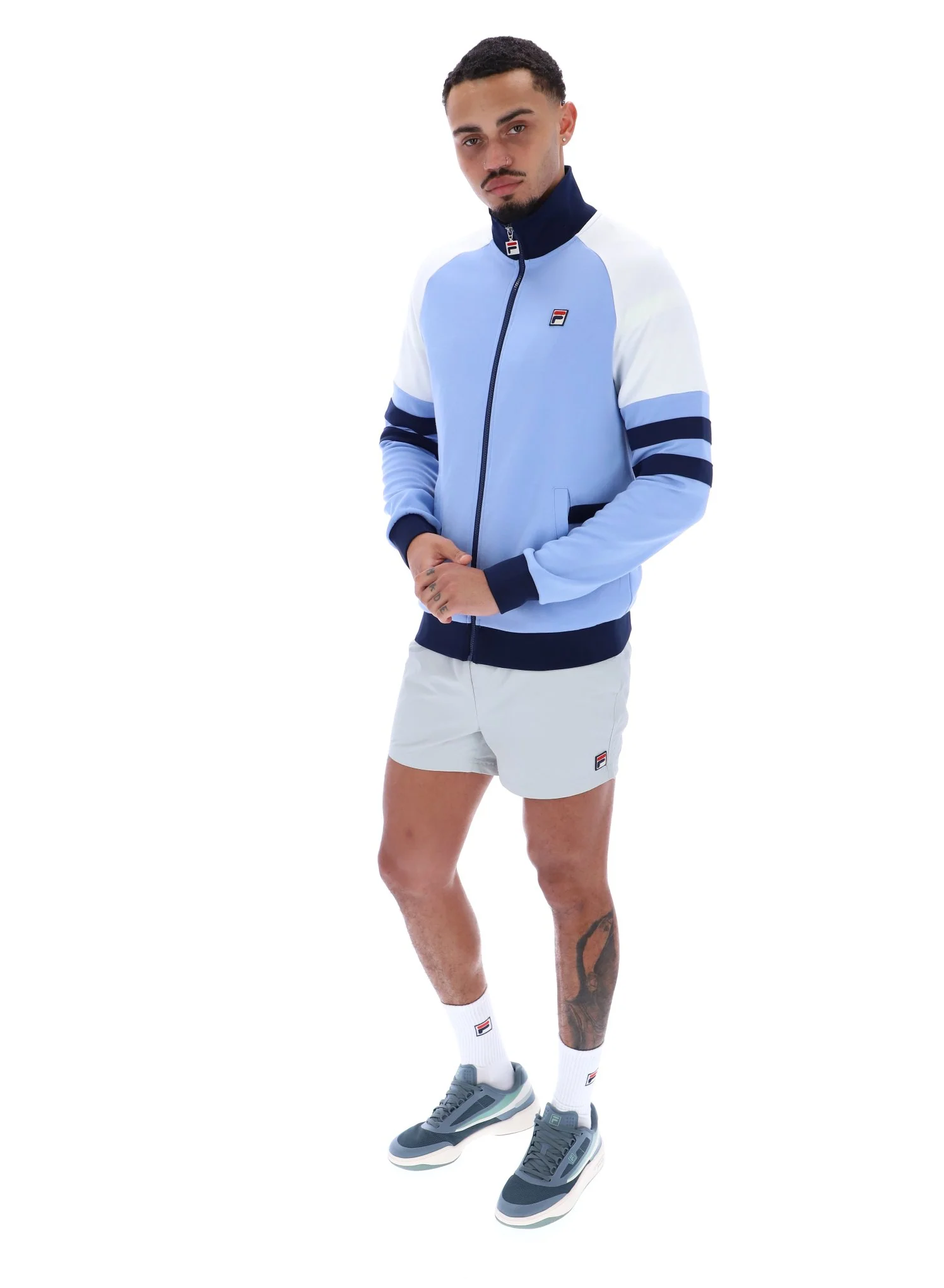 Vista Blue Founder Cut And Sew Track Top - Image 5