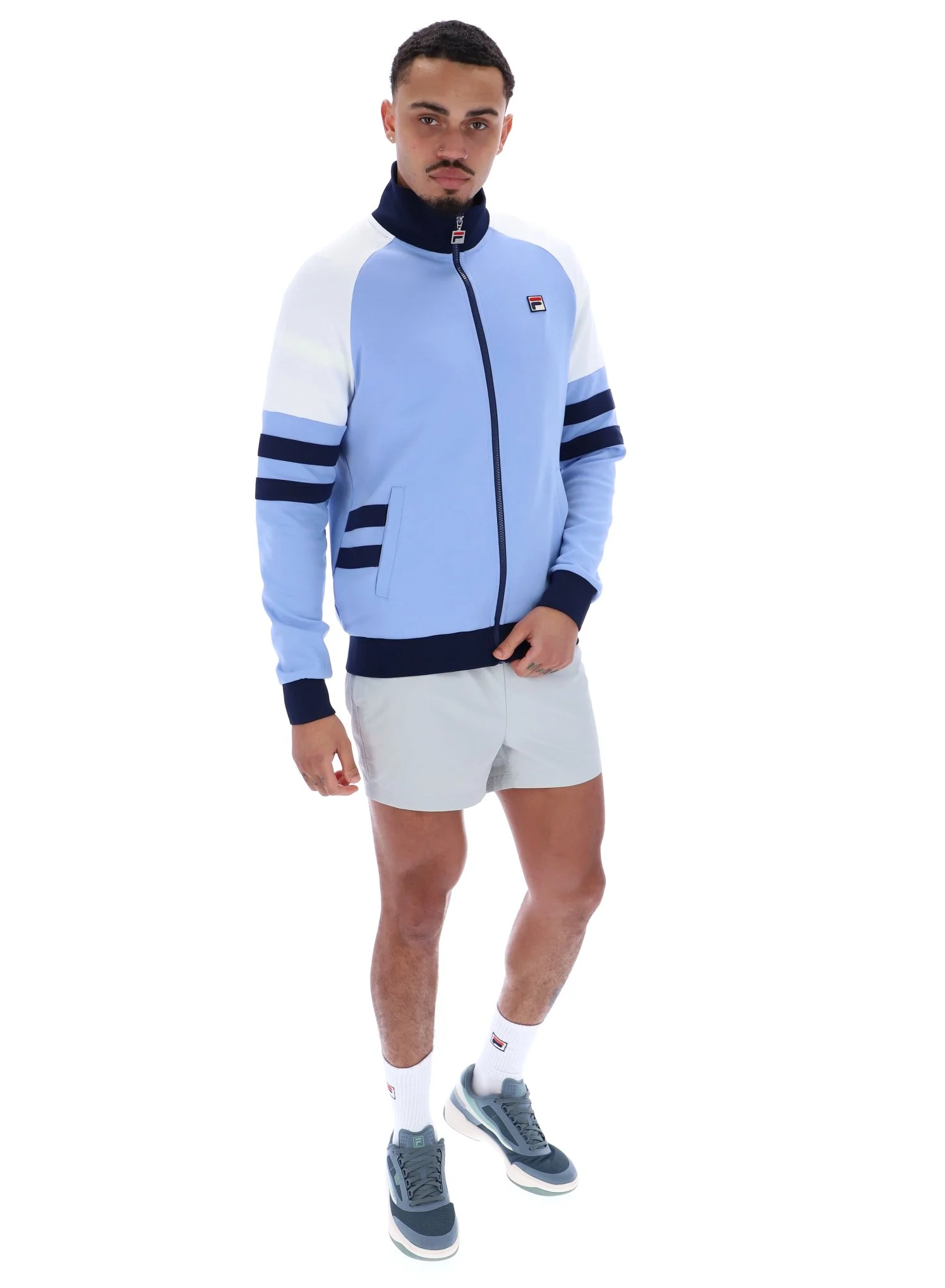 Vista Blue Founder Cut And Sew Track Top - Image 6