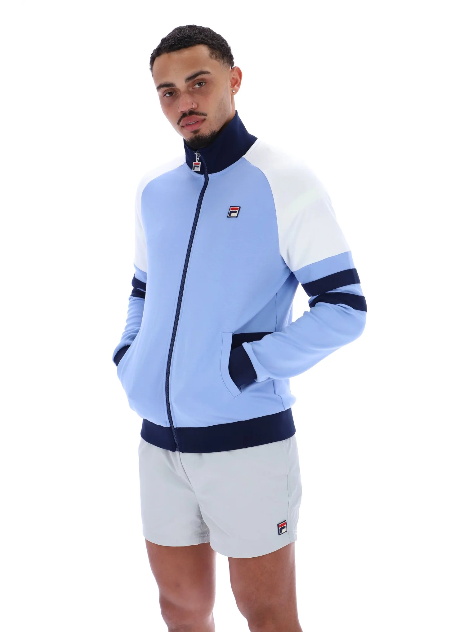 Vista Blue Founder Cut And Sew Track Top - Image 8