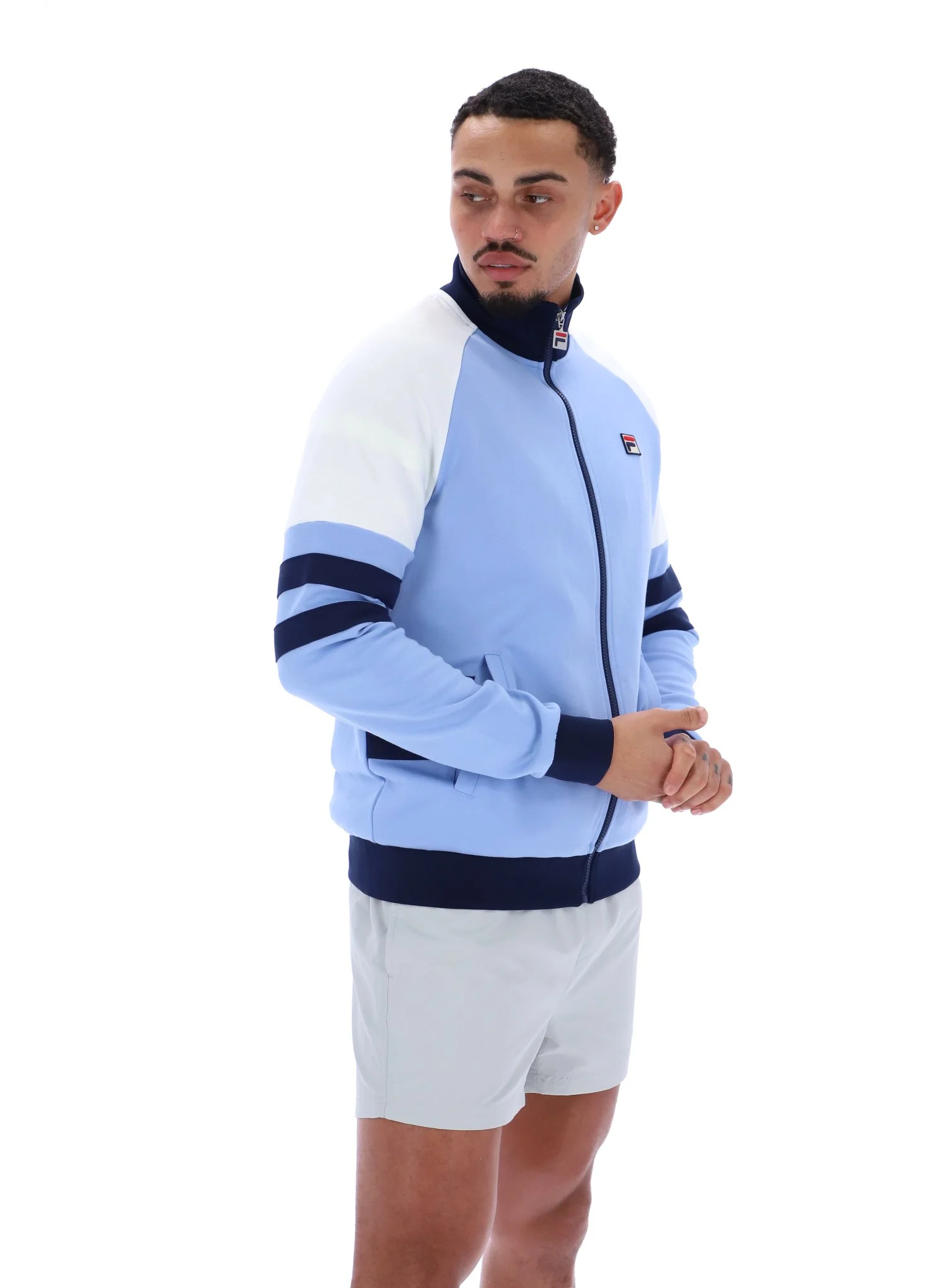 Vista Blue Founder Cut And Sew Track Top - Image 9