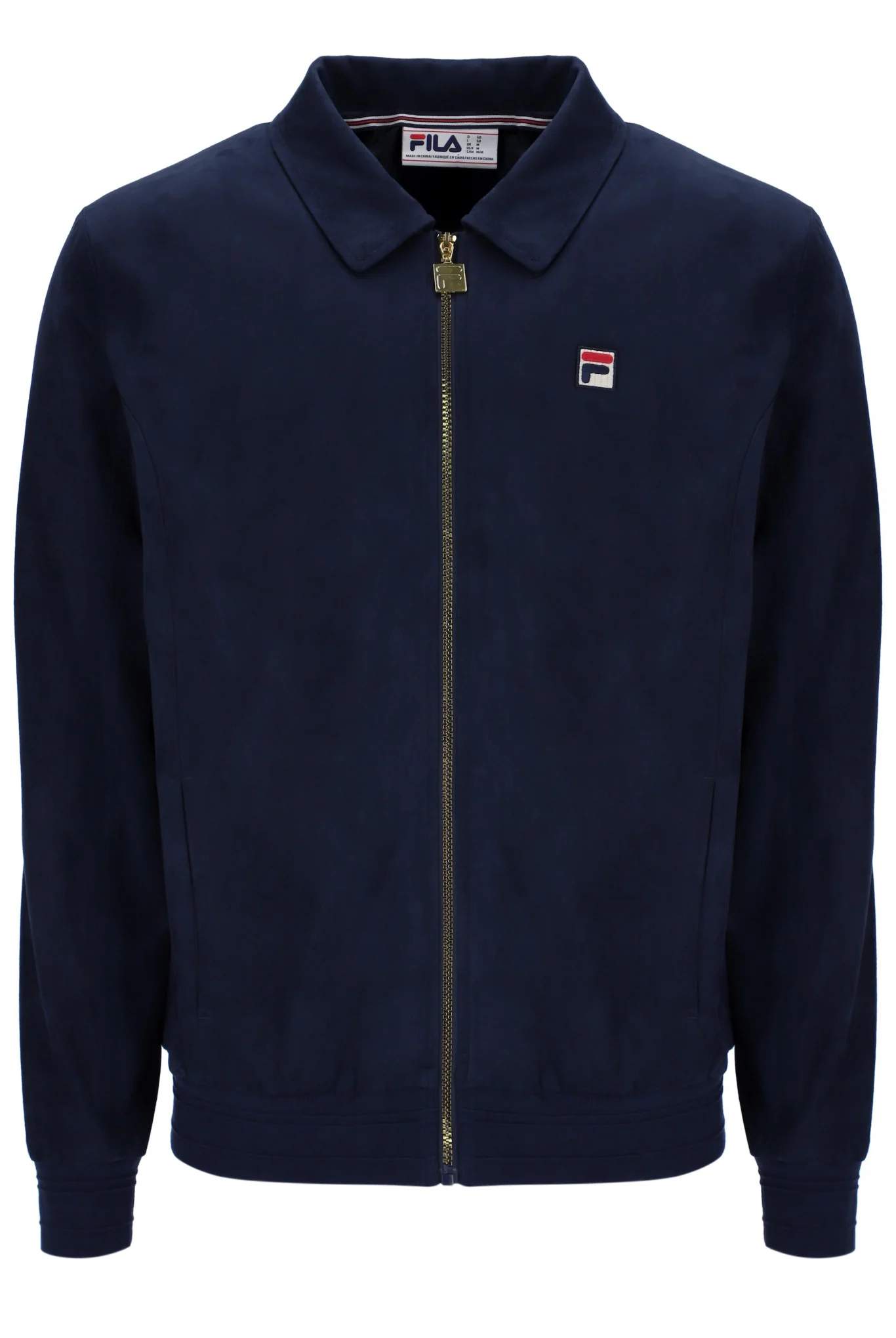 Fila Navy Francesco Suede Jacket - Image 2